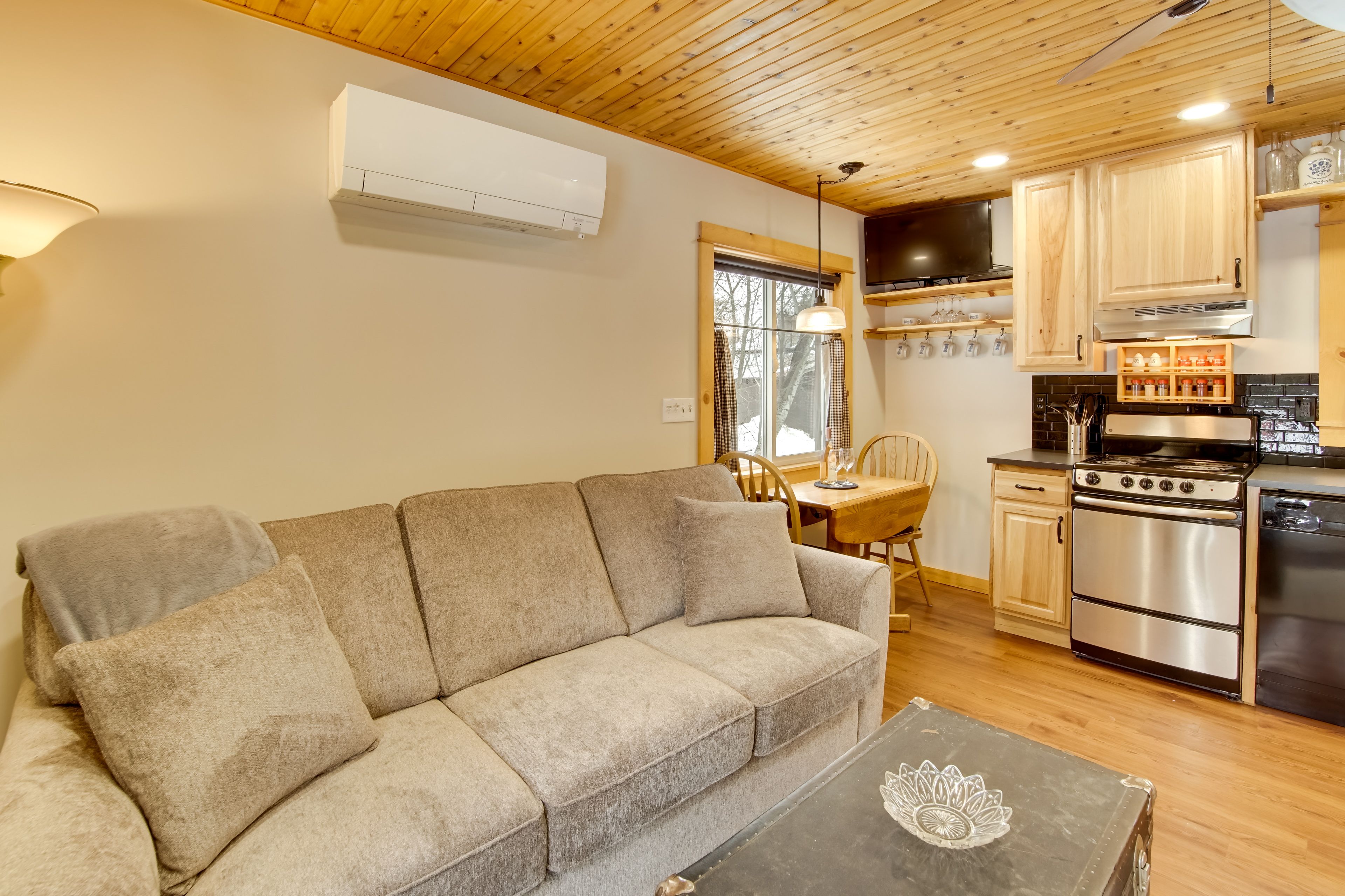 Living Room | Queen Sleeper Sofa | Kitchen