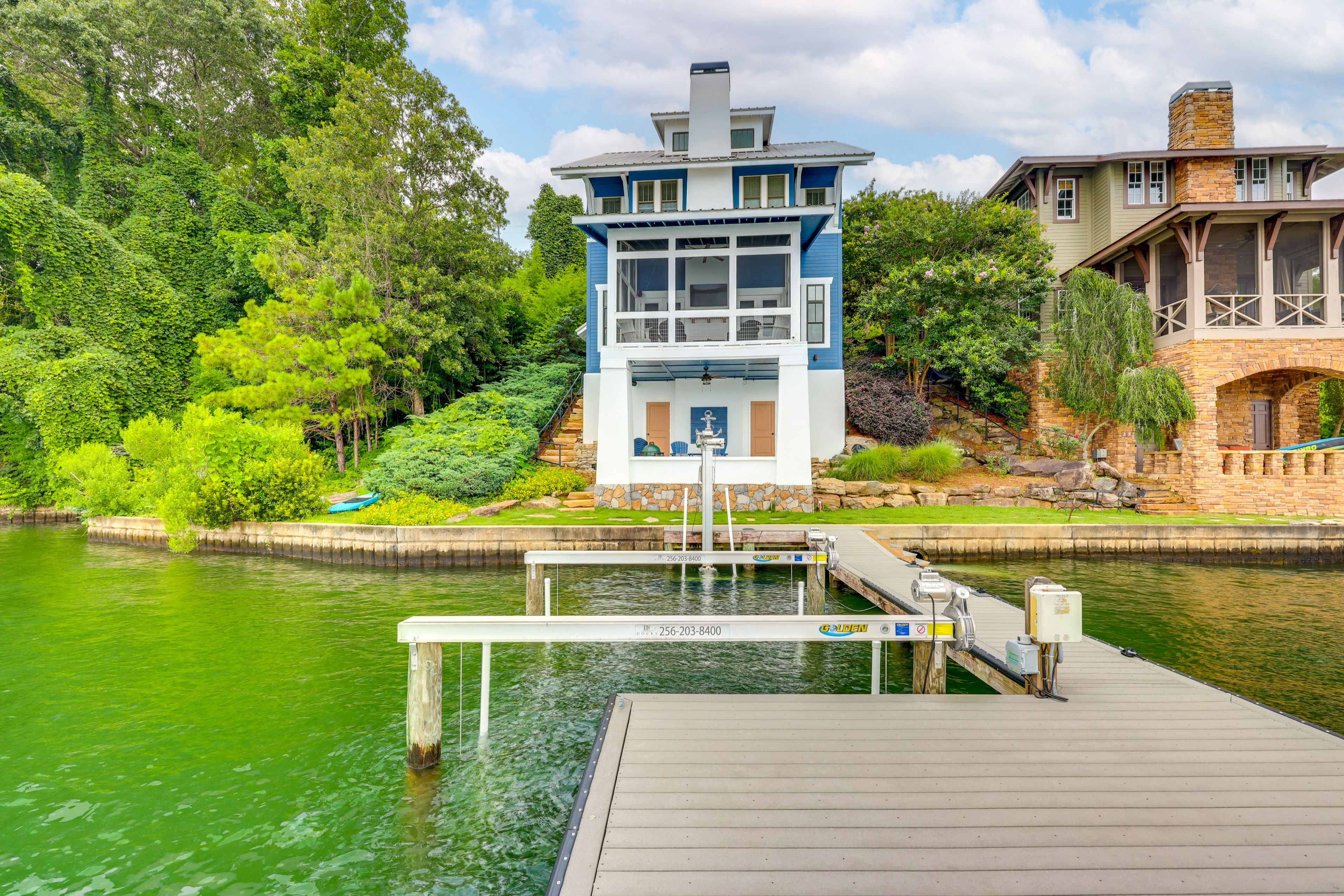 Home Exterior | Lake Access On-Site | Private Boat Dock