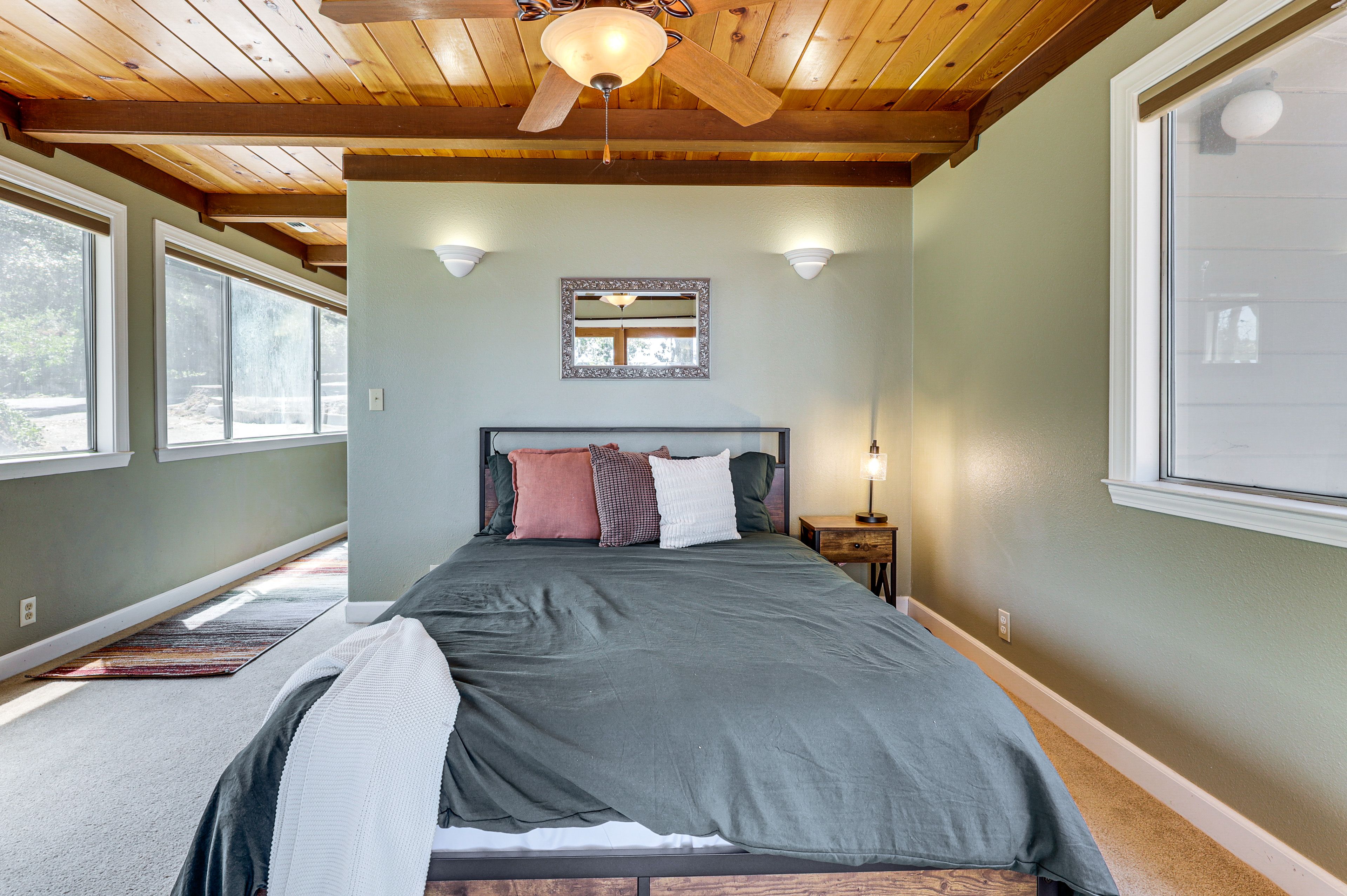 Bedroom 3 | Queen Bed | Wood-Burning Stove