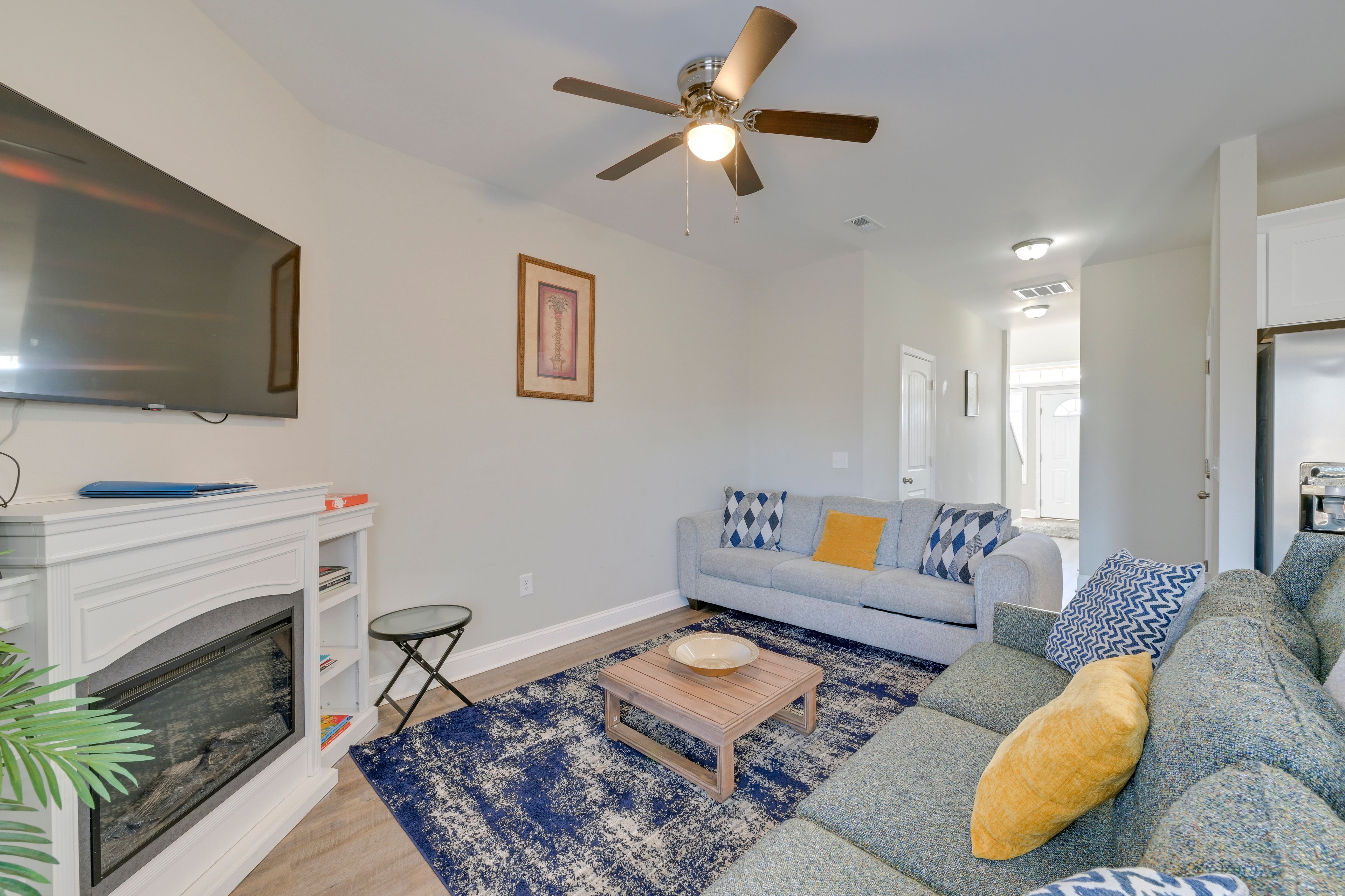 Living Room | Fireplace | Smart TV | 1st Floor