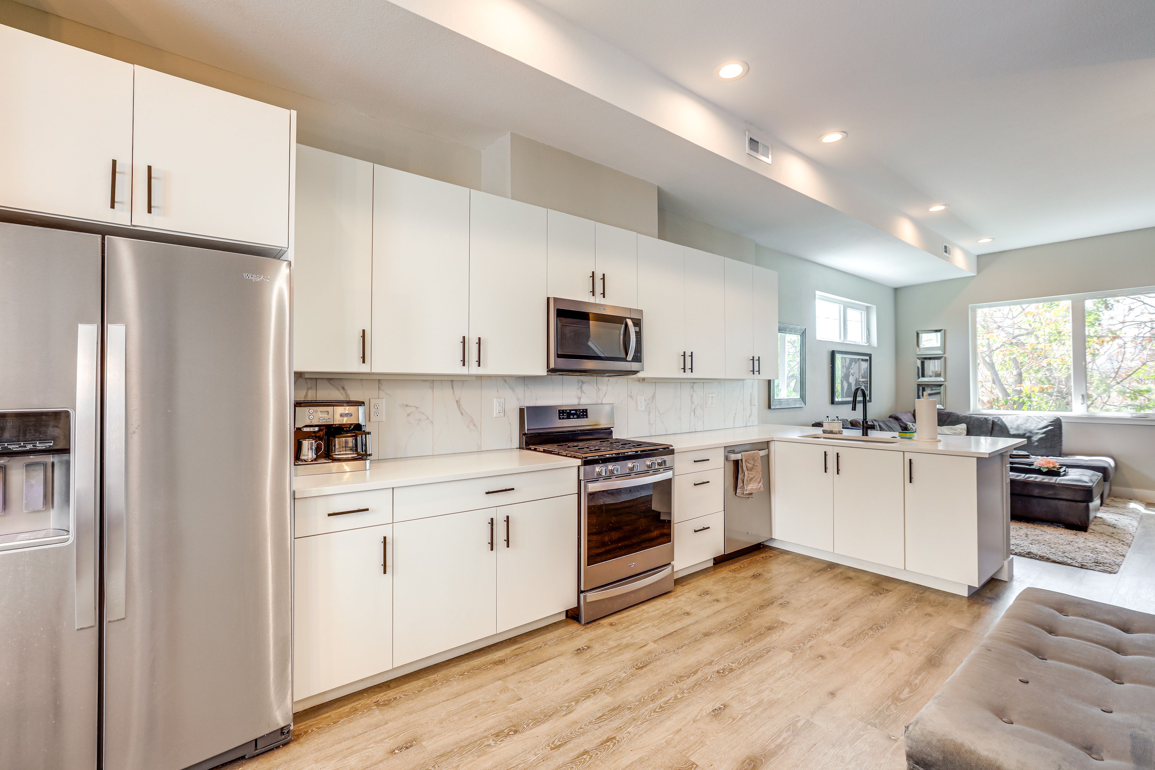 Kitchen | In-Unit Laundry | Central Heating & A/C