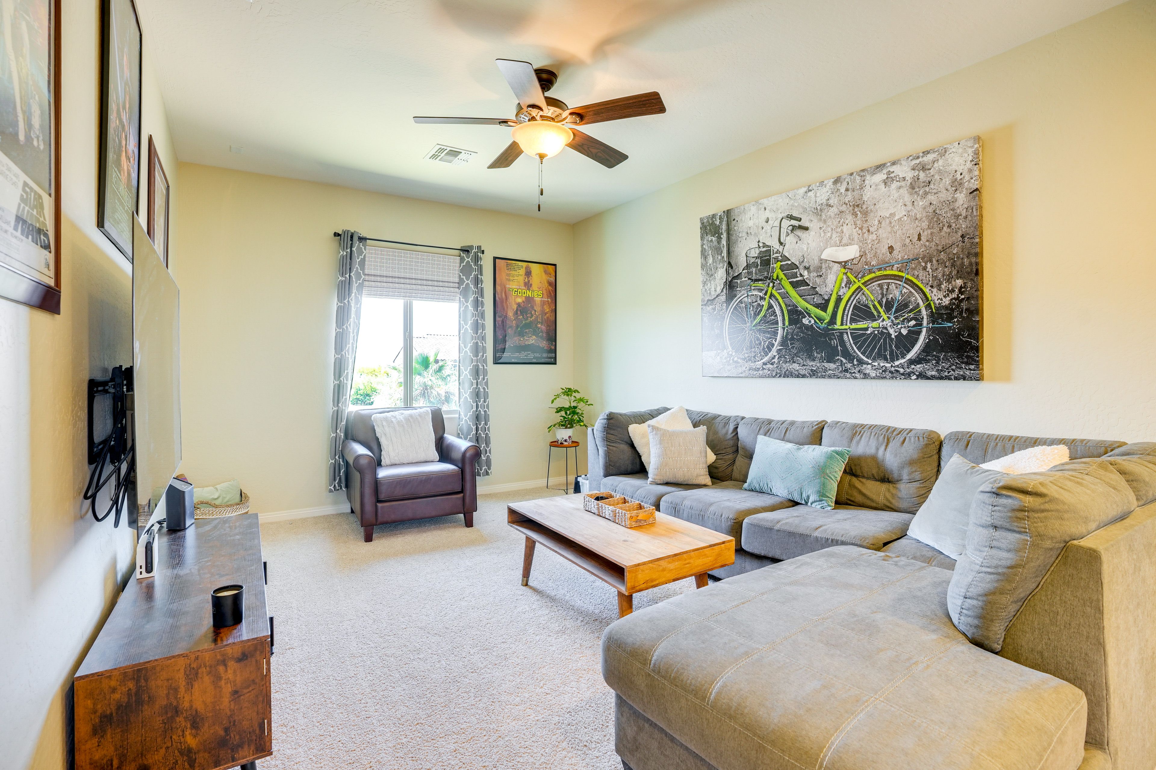Family Room | Smart TV | Nintendo Switch Console | Workstation