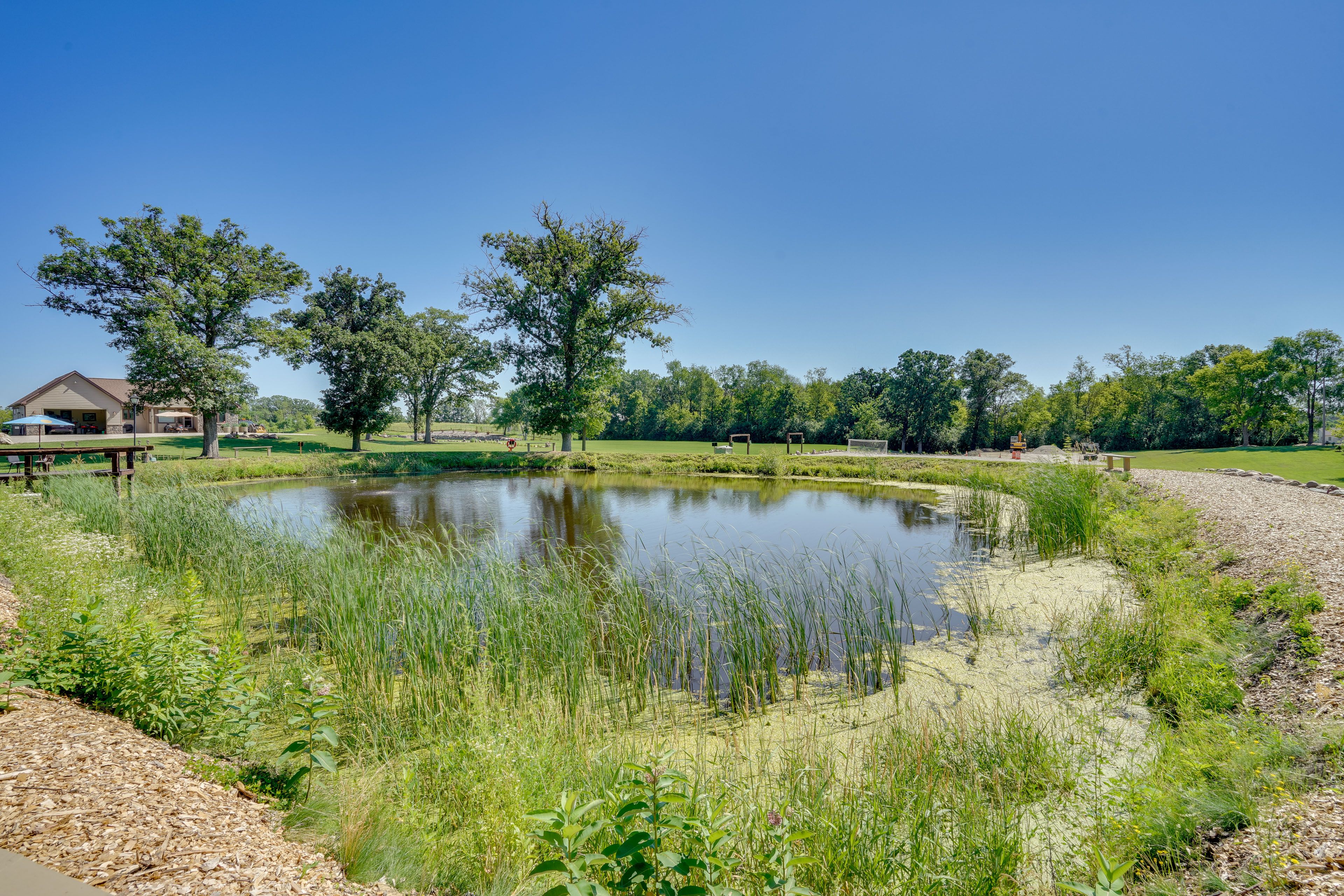 Pond | Shared 10-Acre Plot | Viewing Deck