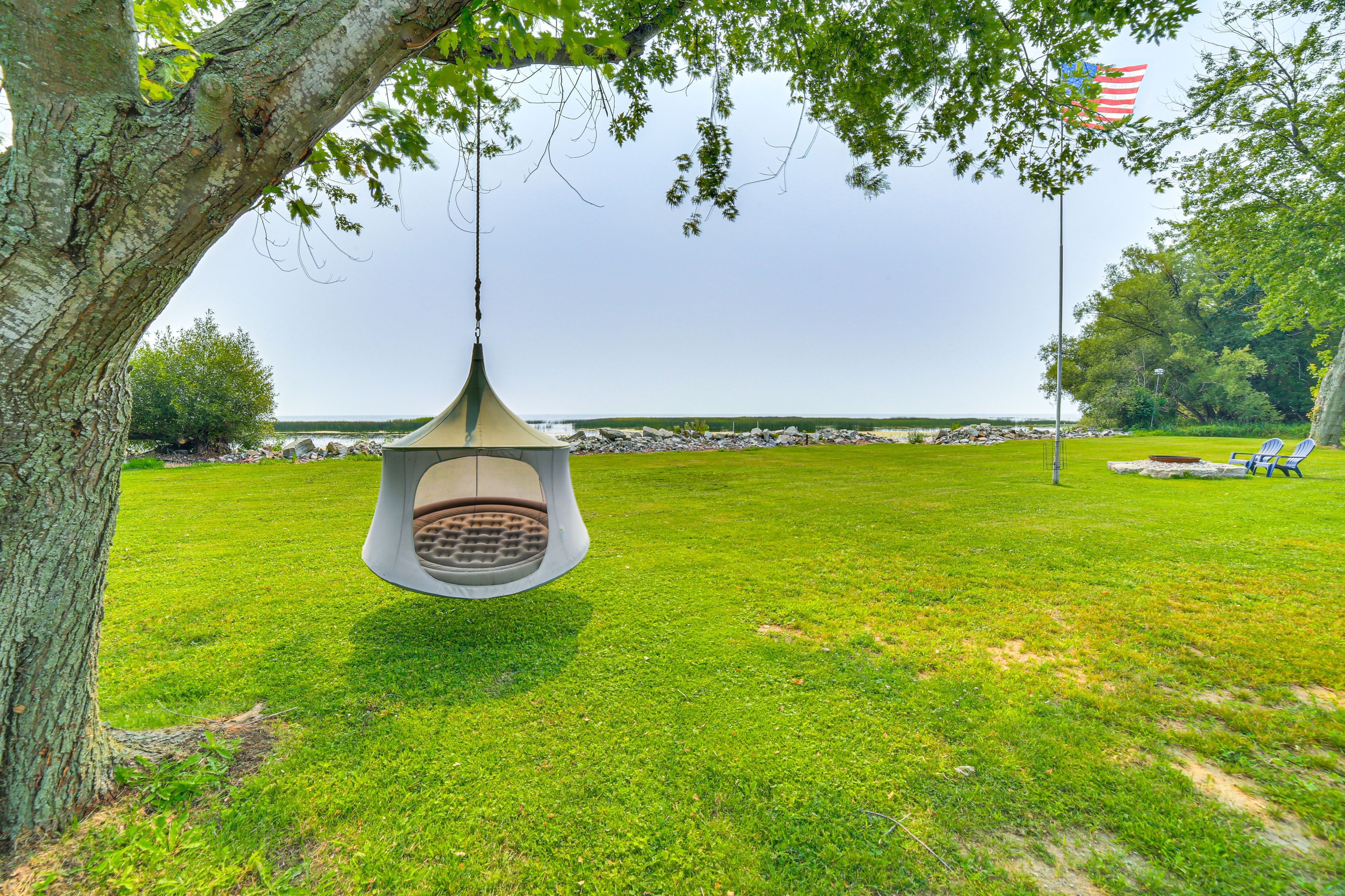 Private Yard | Fire Pit | Hammock Swing | Water Views