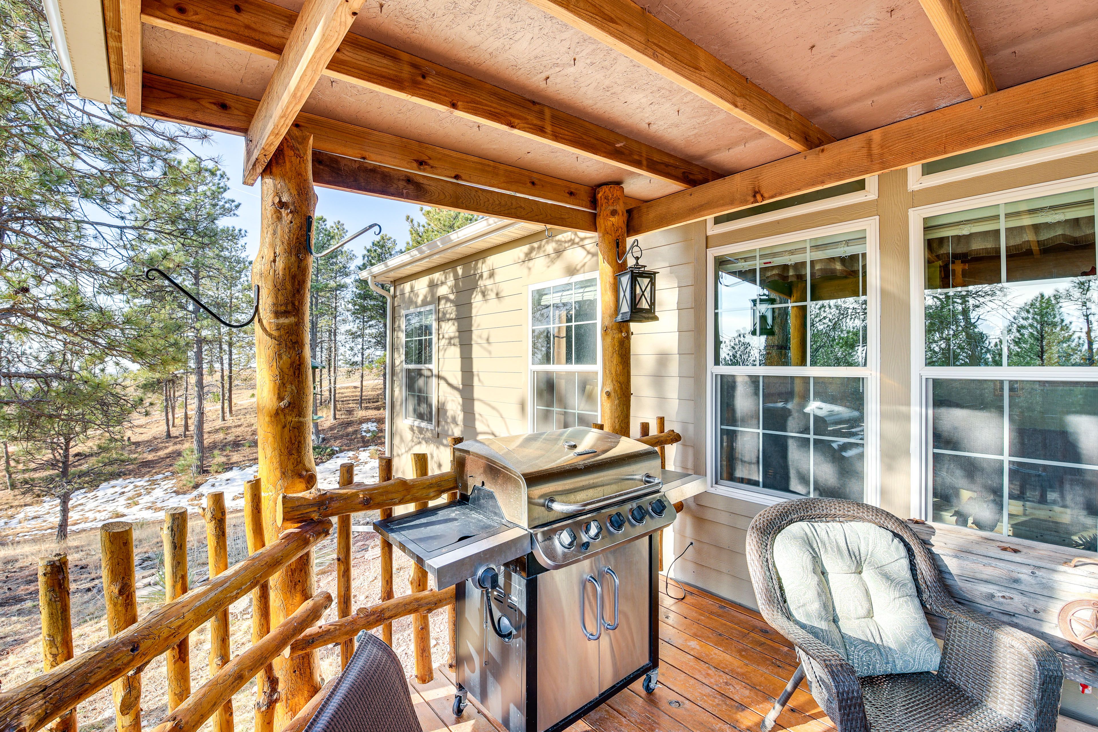 Covered Deck | Outdoor Furniture | Mountain Views