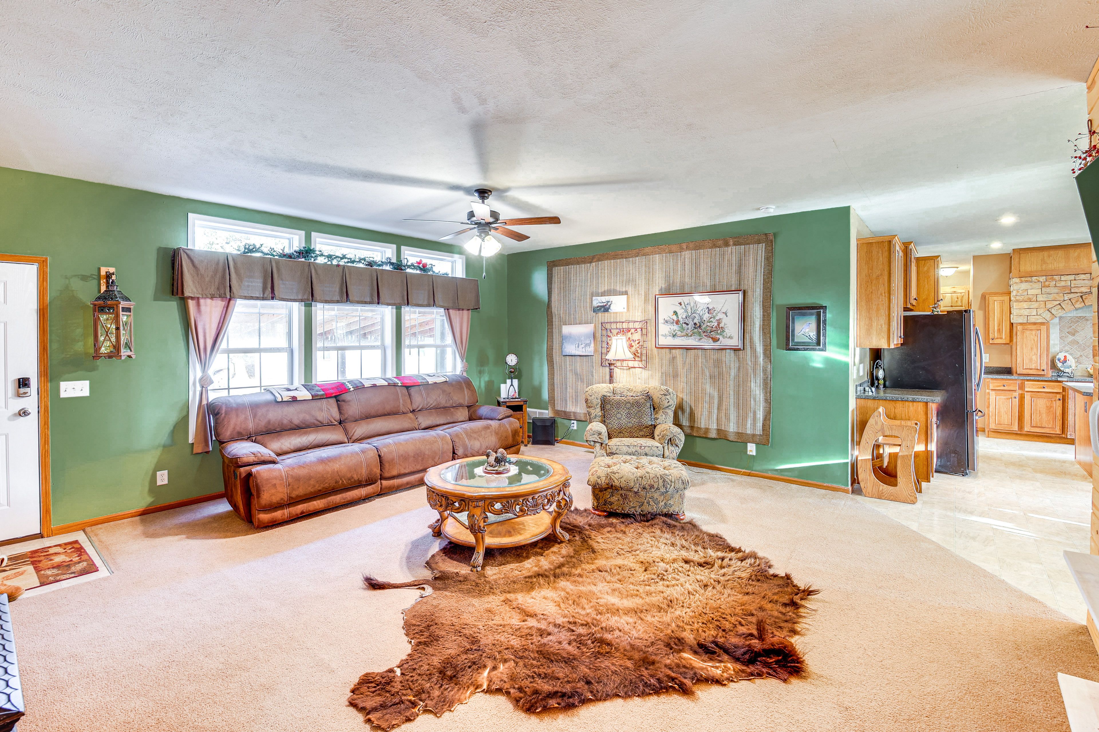 Living Room | Smart TV | Wood-Burning Stove