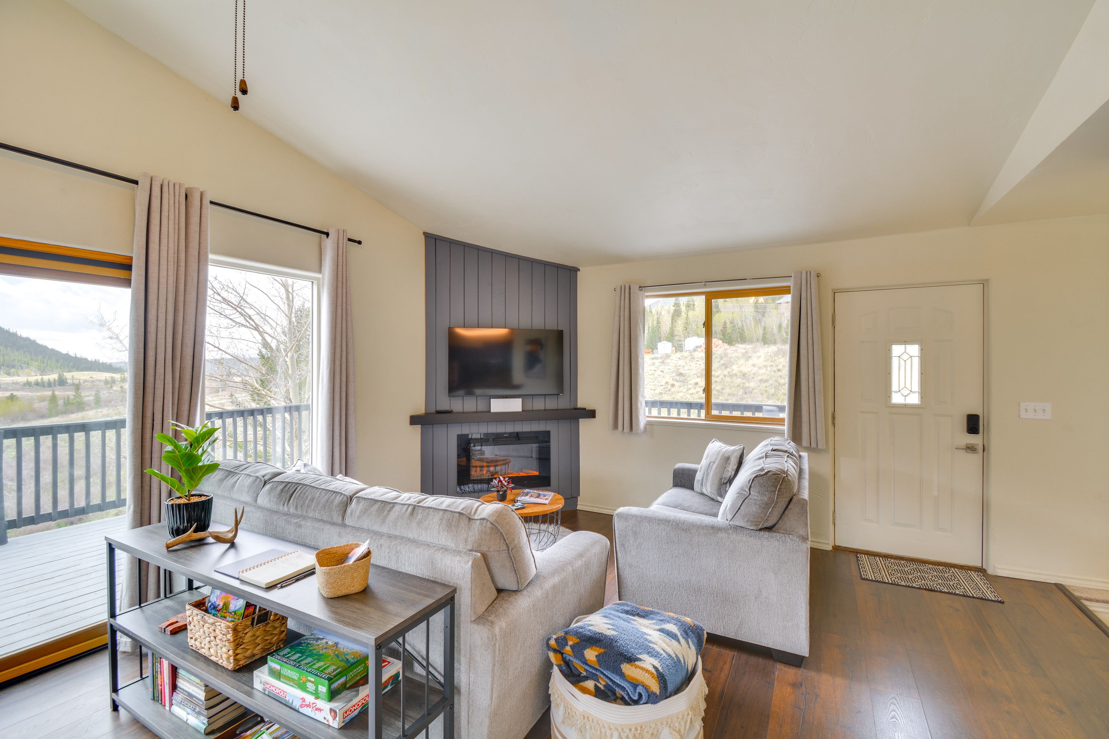 Main Living Area | Electric Fireplace | 2nd Floor