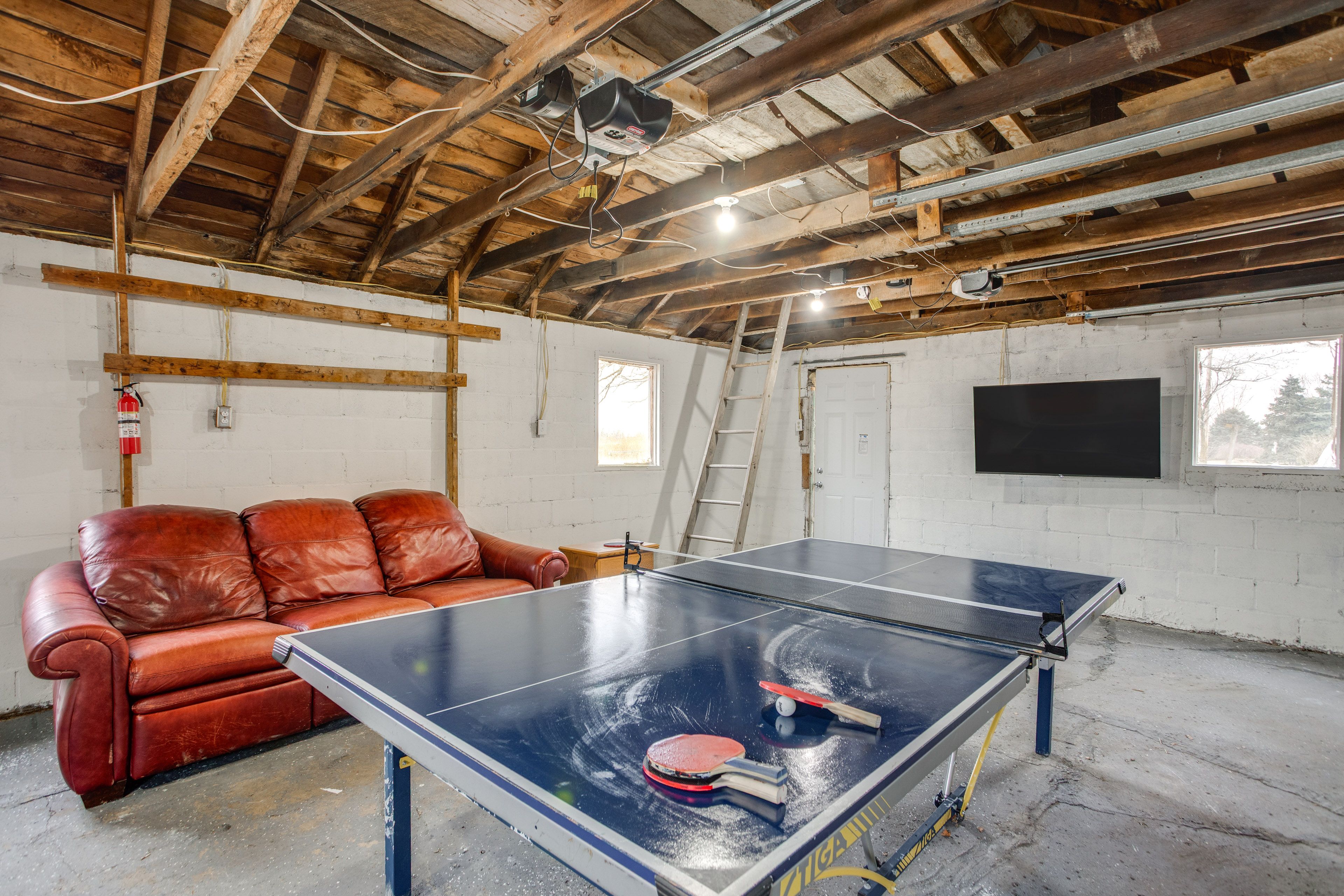 Garage | Game Room | Ping-Pong Table | Single-Story Home w/ Basement