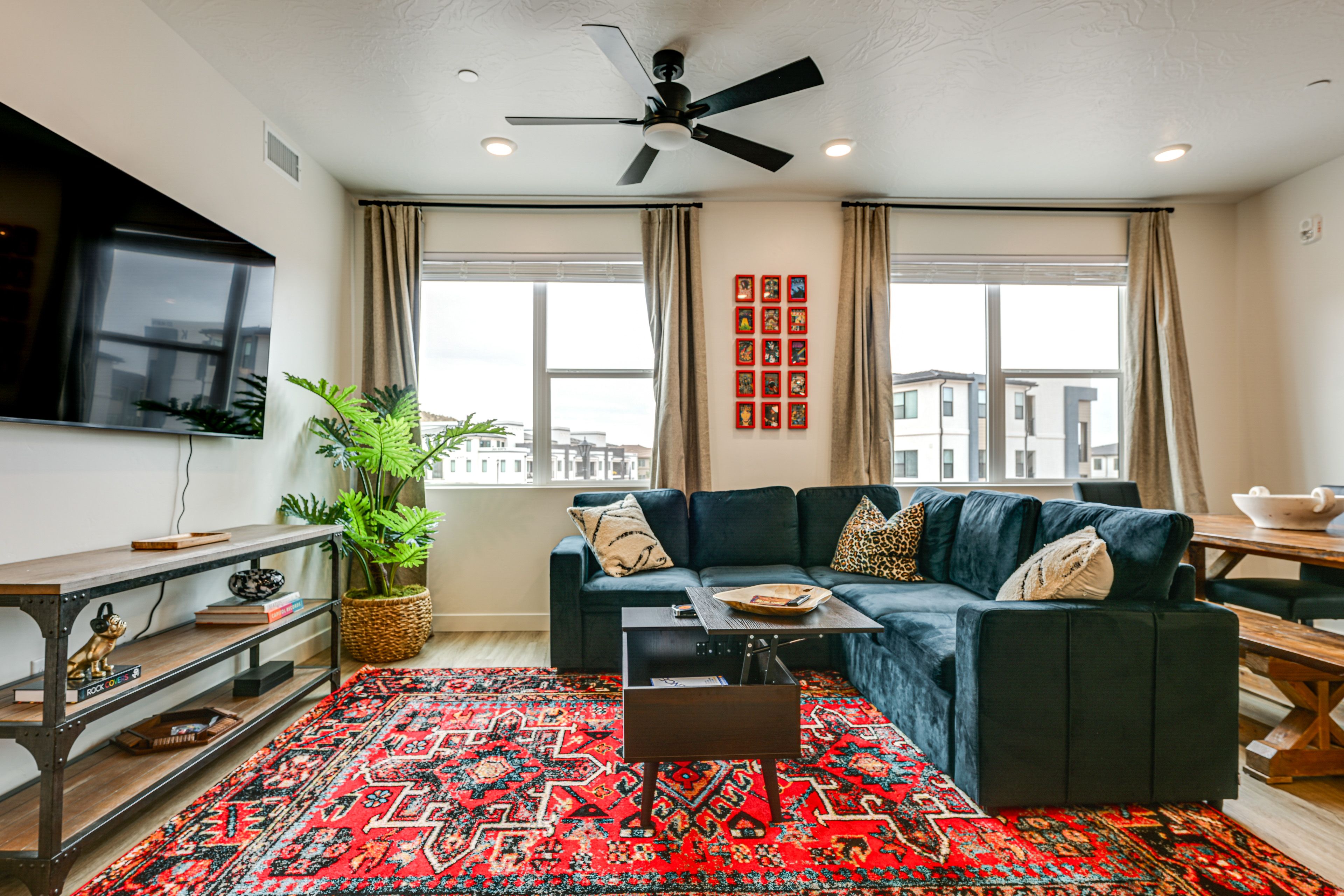 Living Room | Full Sleeper Sofa | Smart TV w/ Cable | Central Heat & A/C