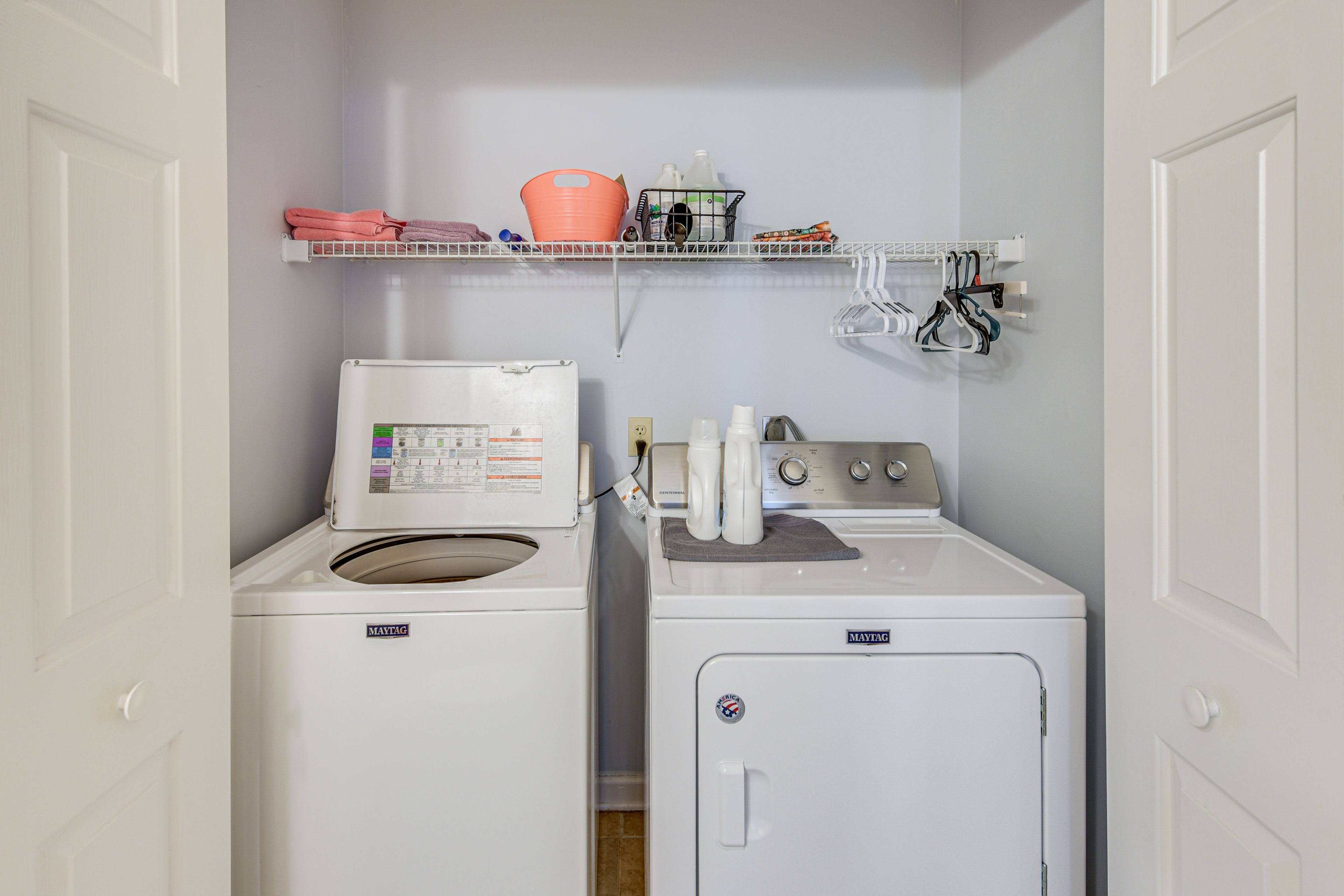Laundry Closet | Detergent Provided