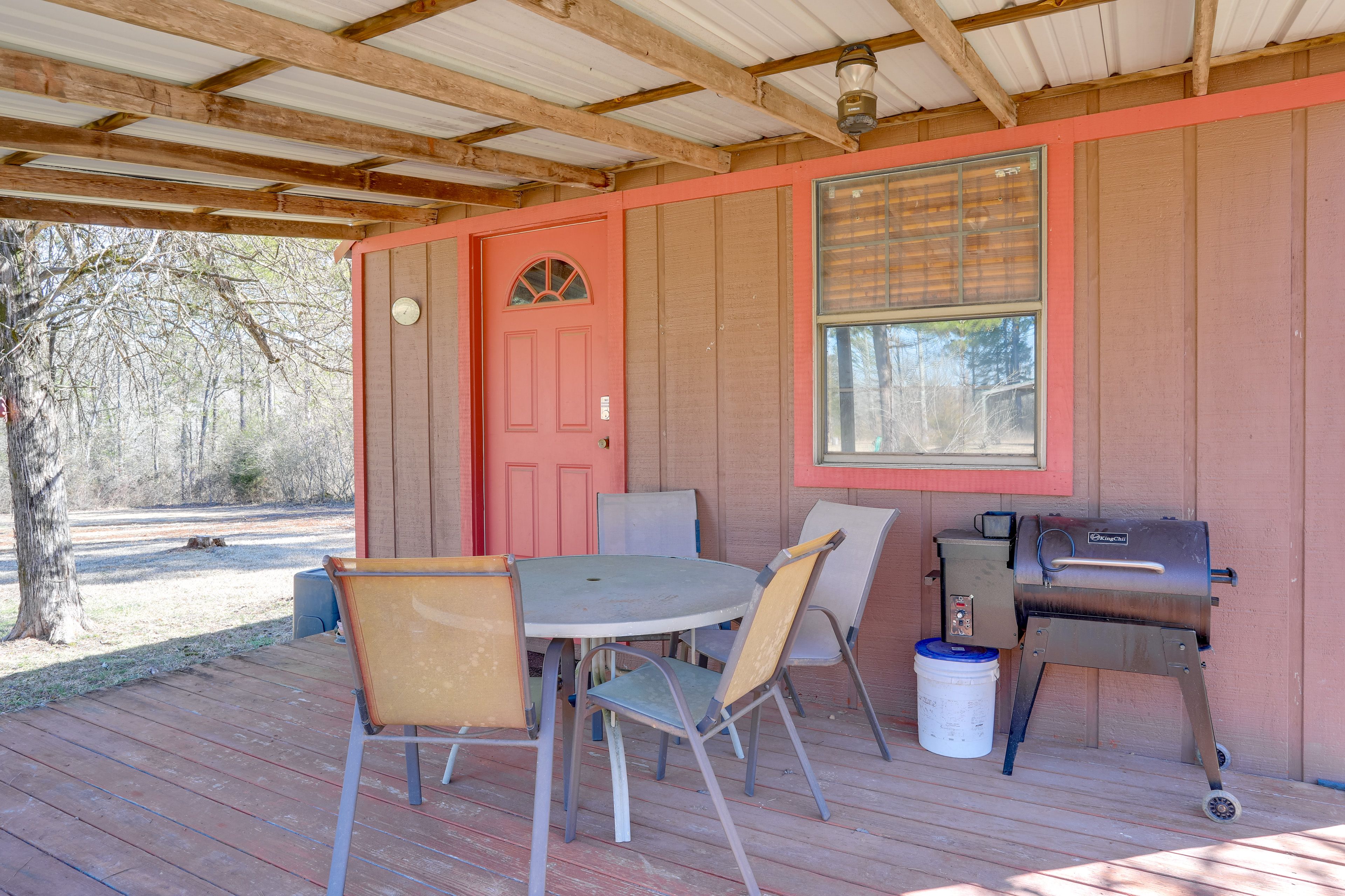 Cabin Exterior | Deck | Dining Area | Charcoal Grill