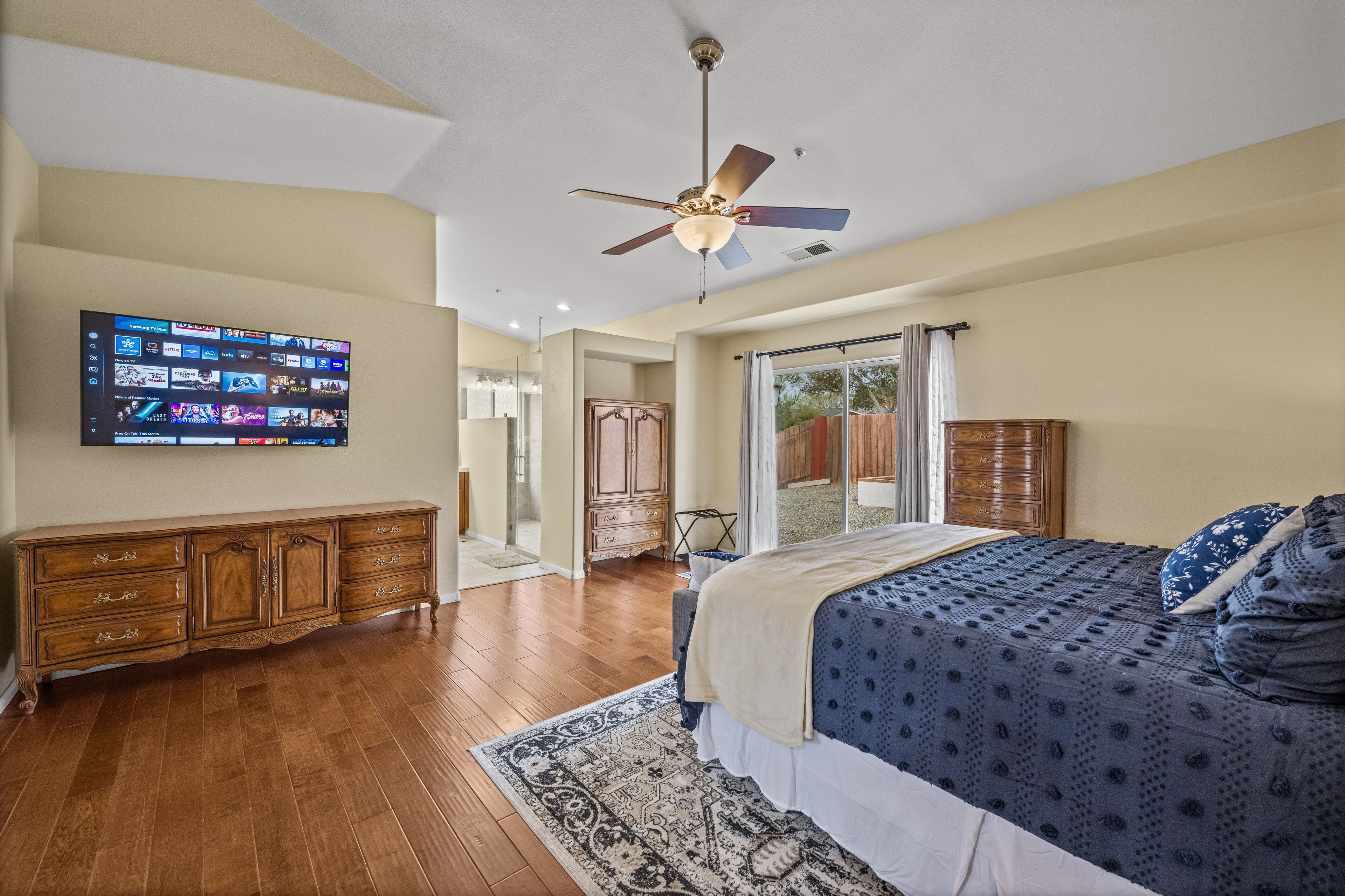 Bedroom 1 | California King Bed | Linens Provided | Smart TV