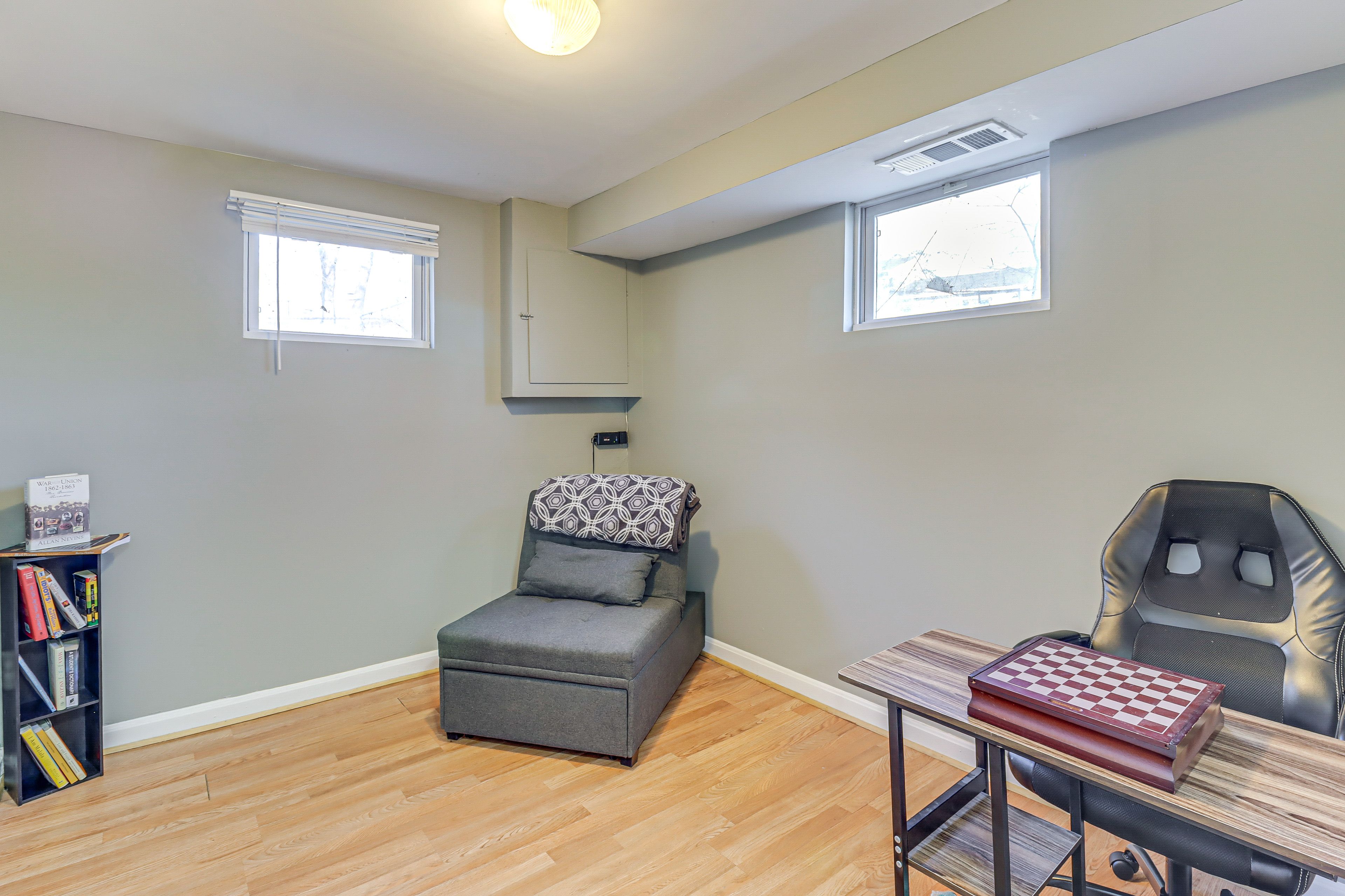 Bedroom 5 (Office) | Lower Level | Twin Sleeper Chair | Desk Workspace