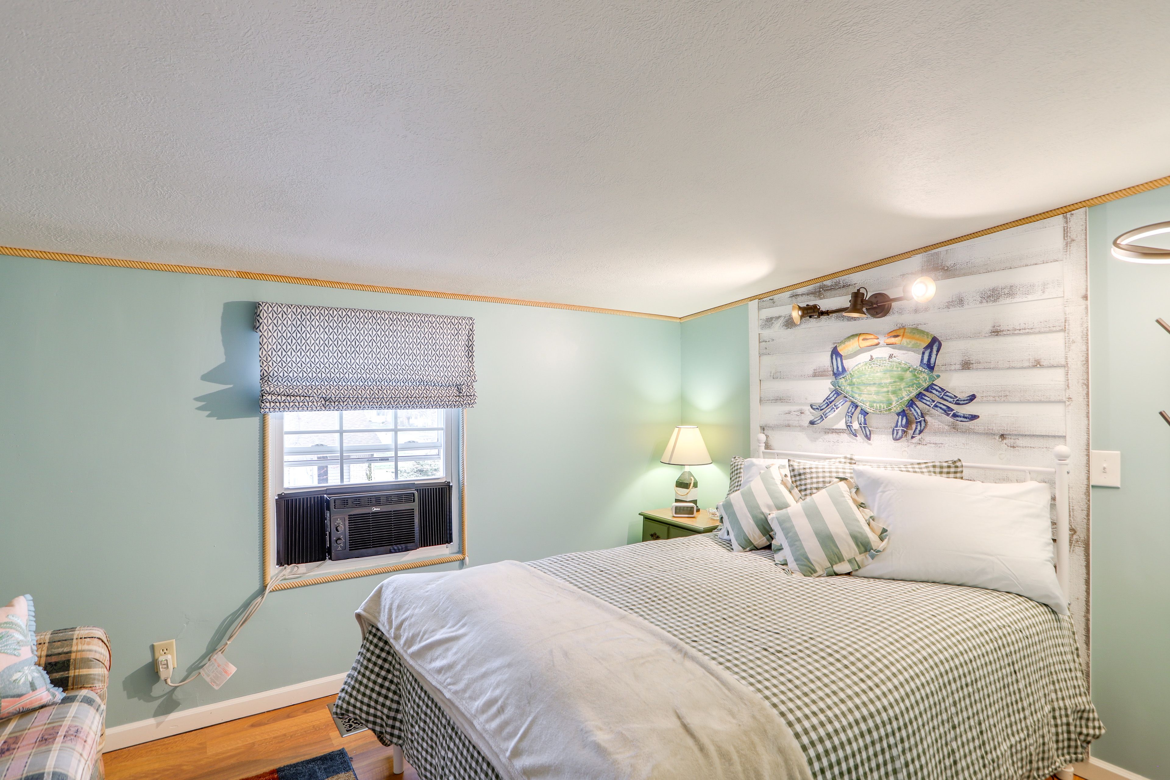 Bedroom 2 | 2nd Floor | Full Bed | Window A/C Unit | Linens Provided