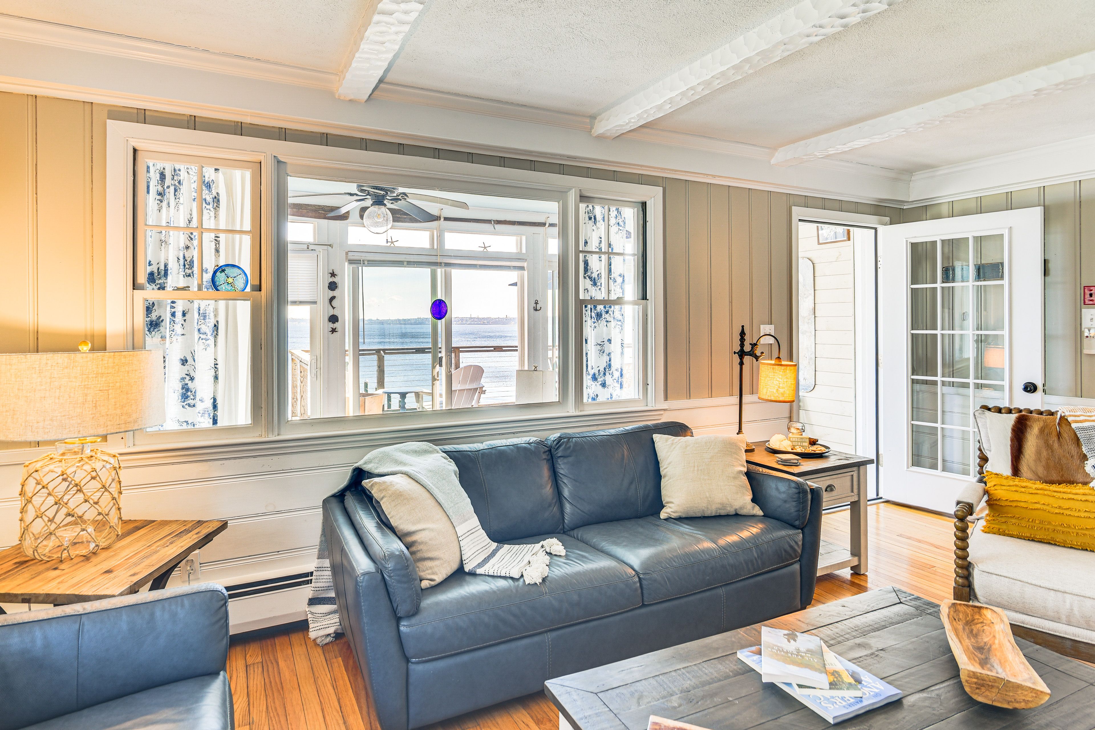 Living Room | Single-Story Cottage | Mini-Split A/C | Radiator Heating