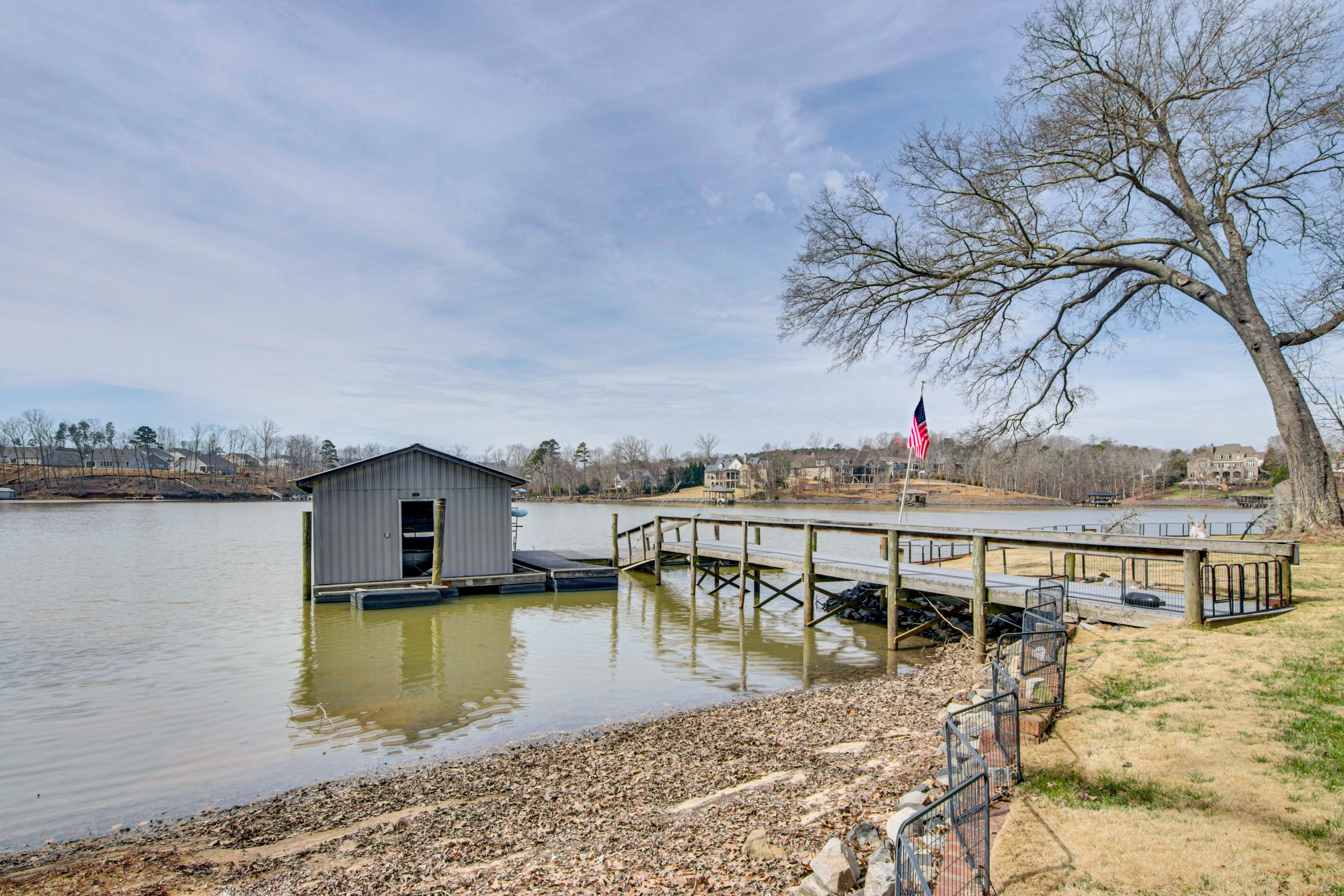 Private Boat Dock | Lake Wylie Access