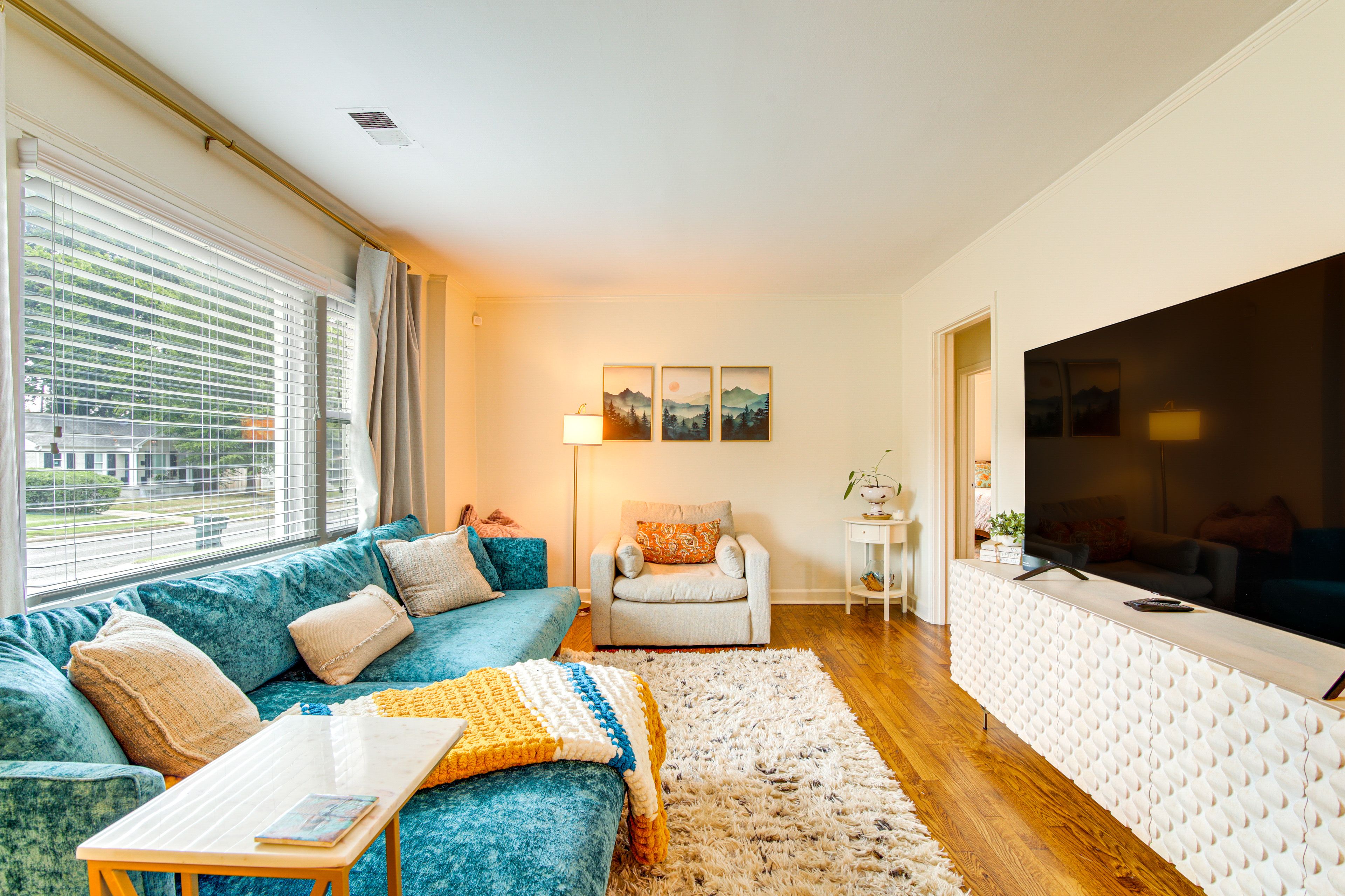 Property Interior | Single-Story Home | Free WiFi | Central A/C & Heating