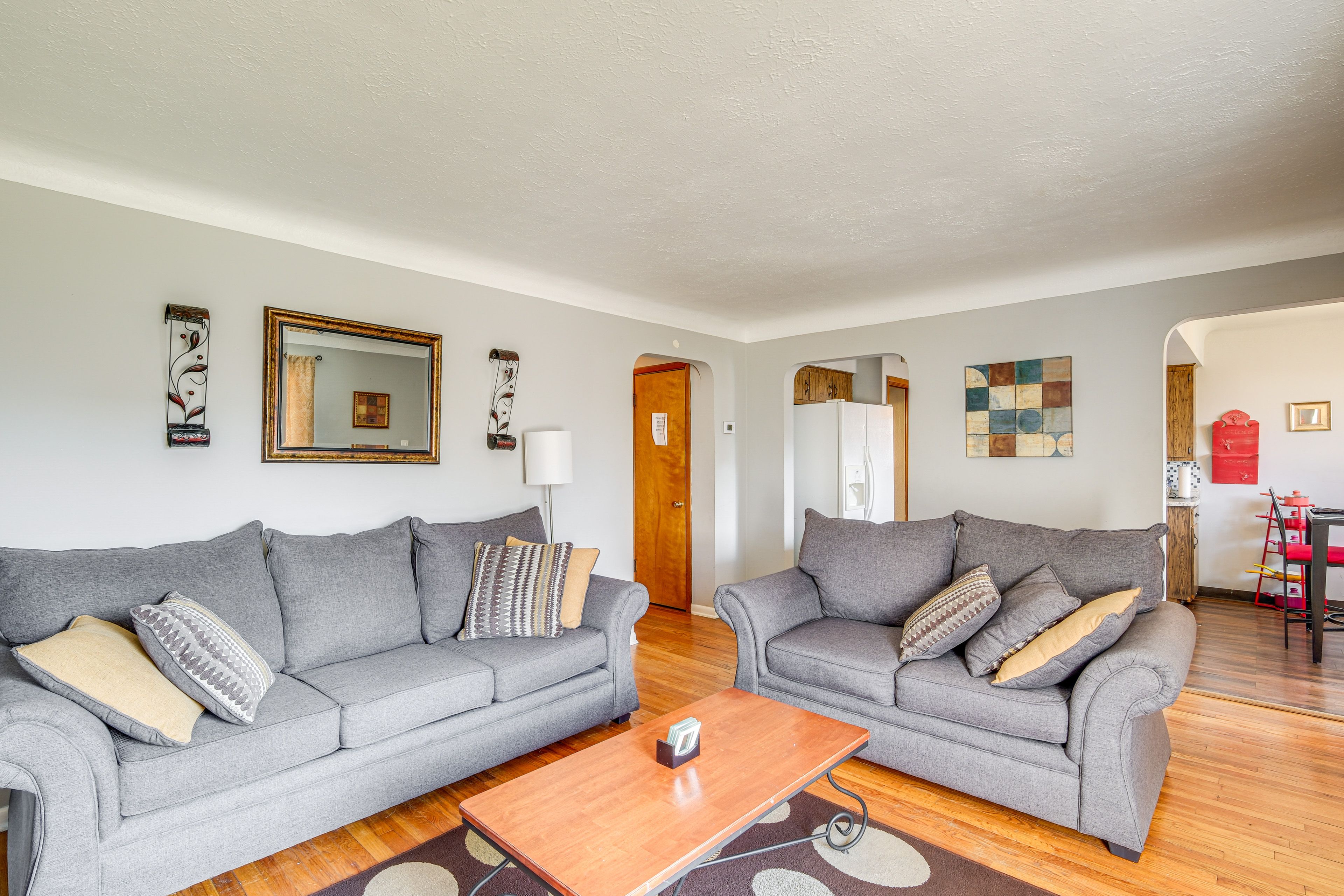 Living Room | 2-Story Home | Flat-Screen TV | Central A/C & Heating