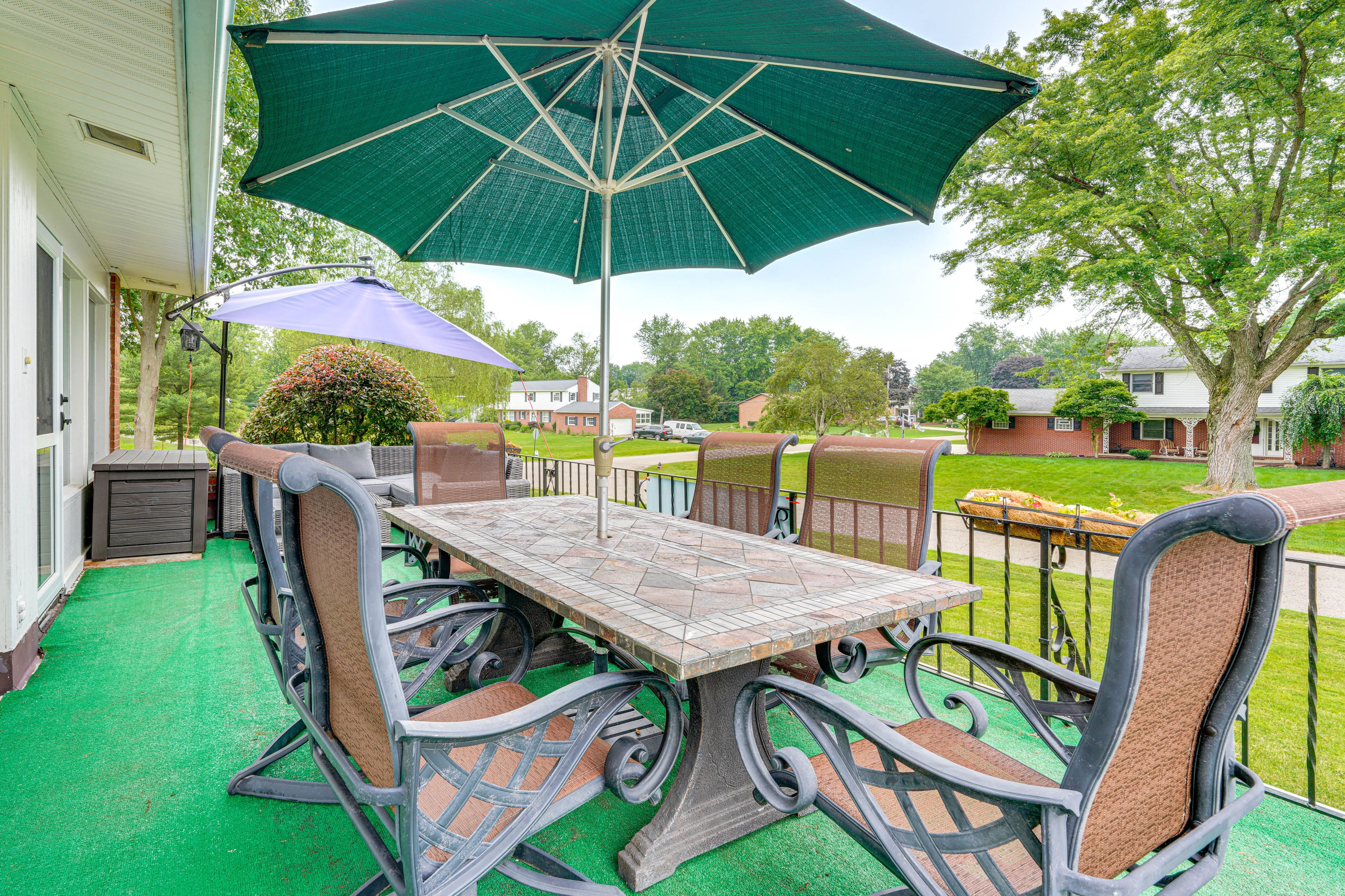 Furnished Balcony | Spacious Yard | Fire Pit | Charcoal Grill