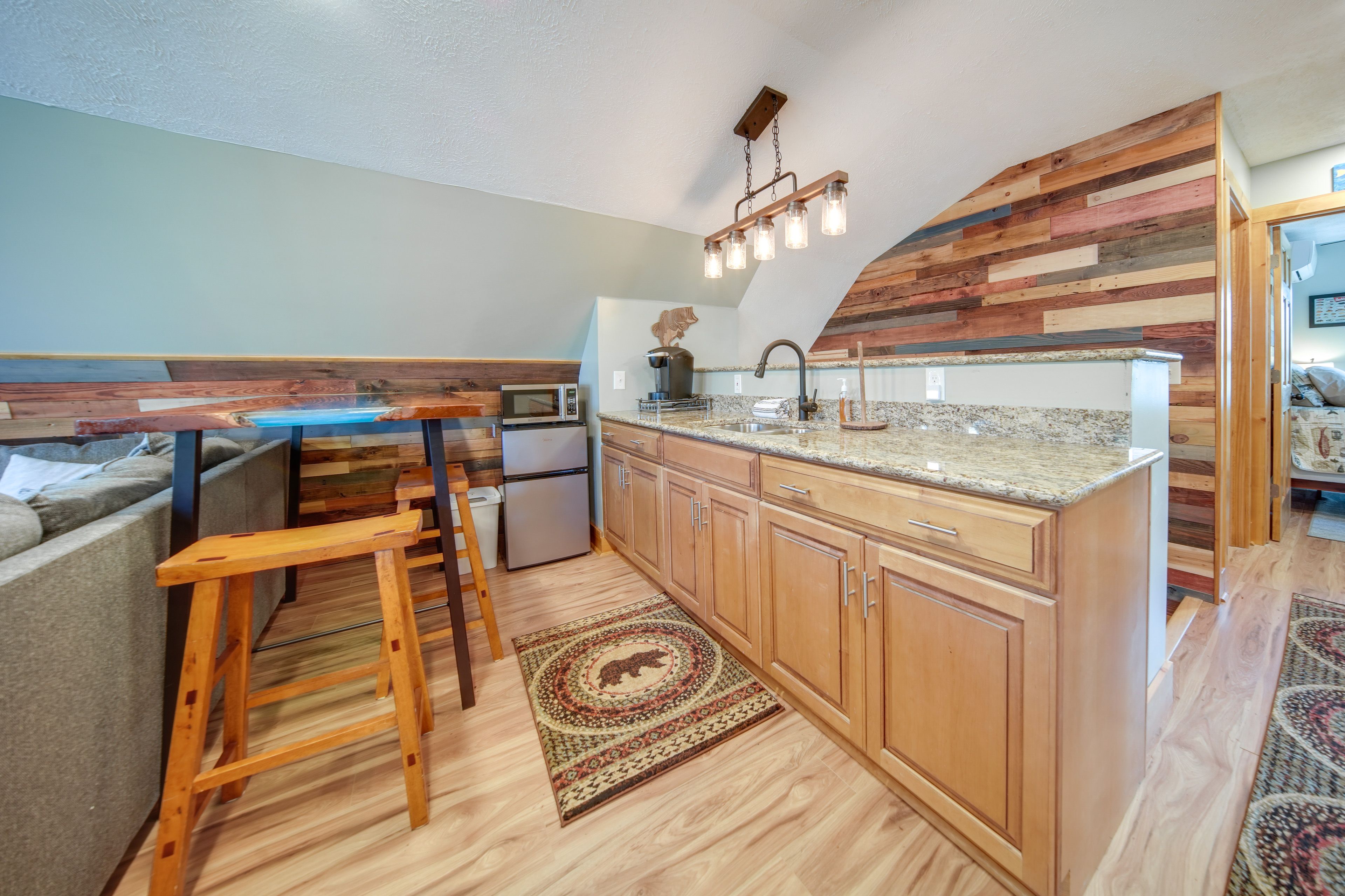 Wet Bar | Upper Level | Microwave | Mini Fridge | Keurig Coffee Maker