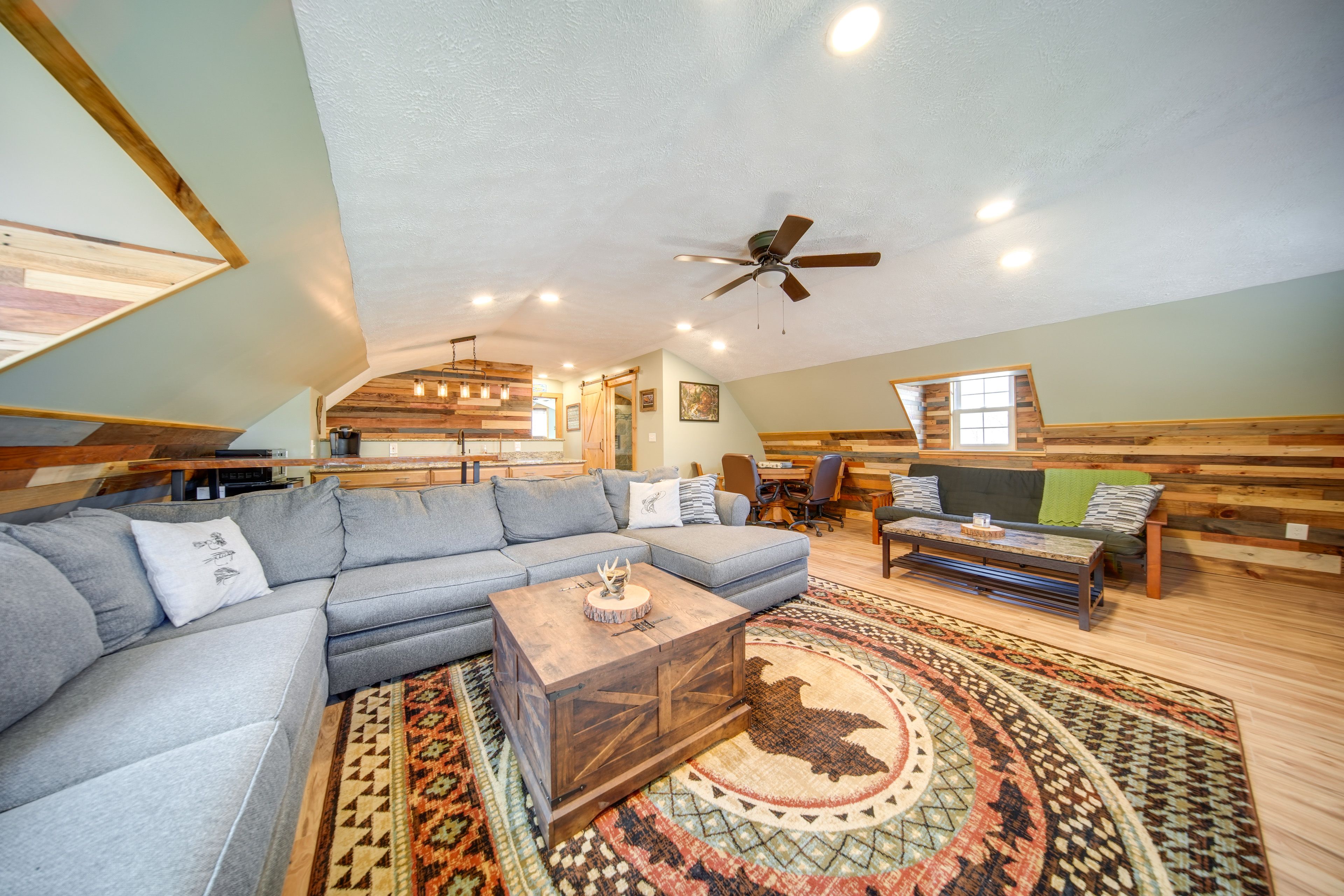 Game Room | Multi-Level Home | Full Sleeper Sofa | Full Futon