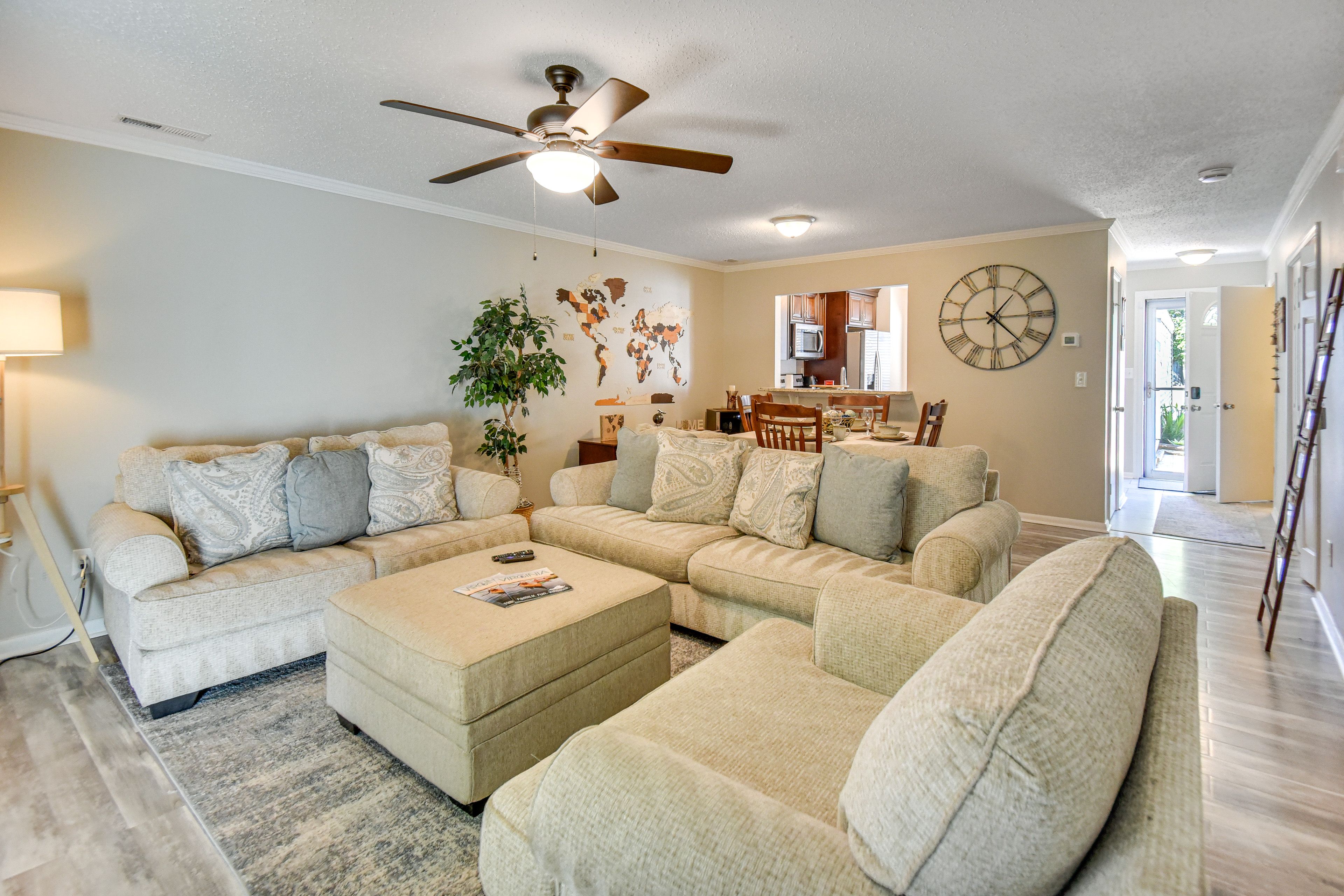 Living Room | 1st Floor | Central A/C & Heating | Smart TV w/ Roku