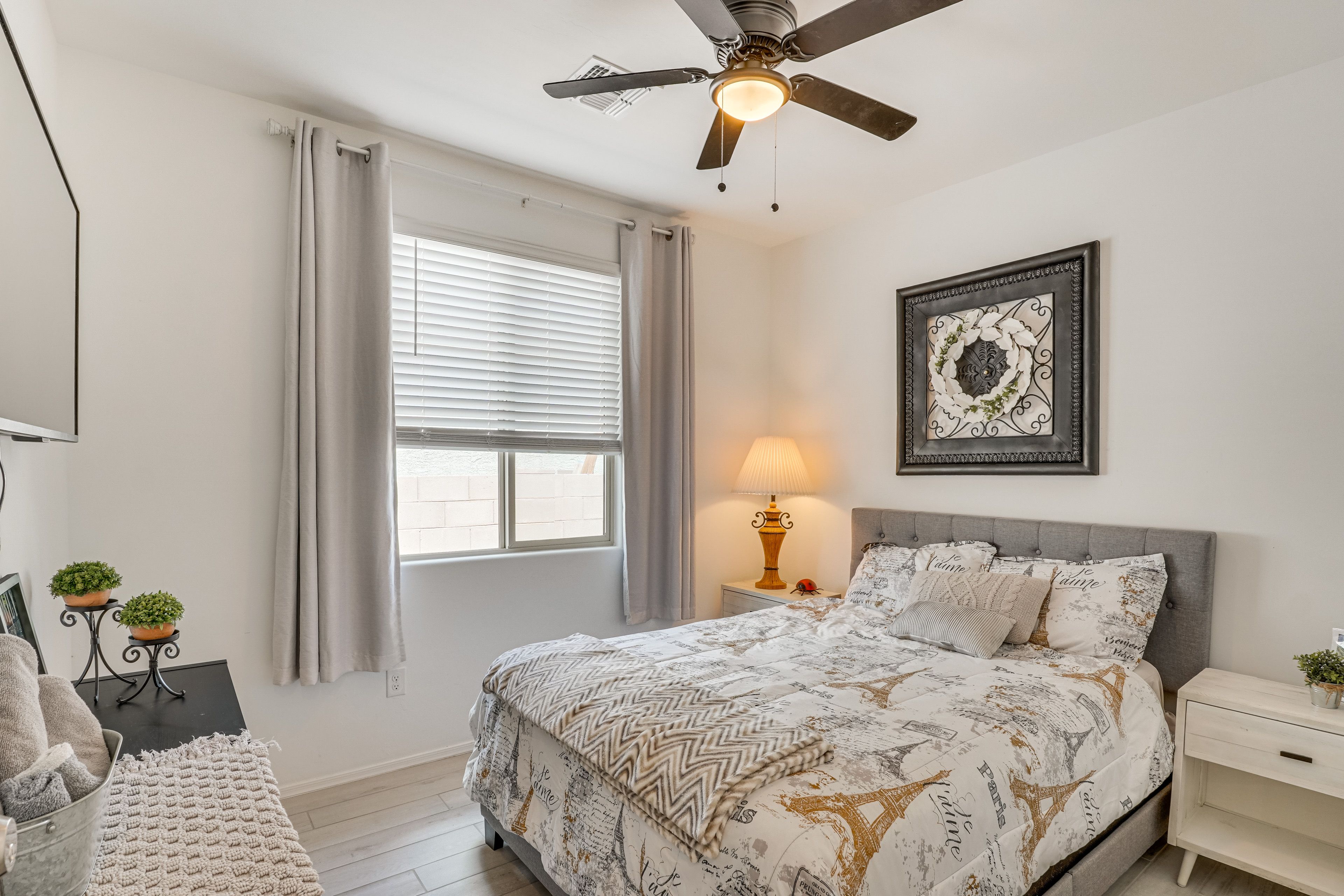 Bedroom 3 | Queen Bed | Flat-Screen TV