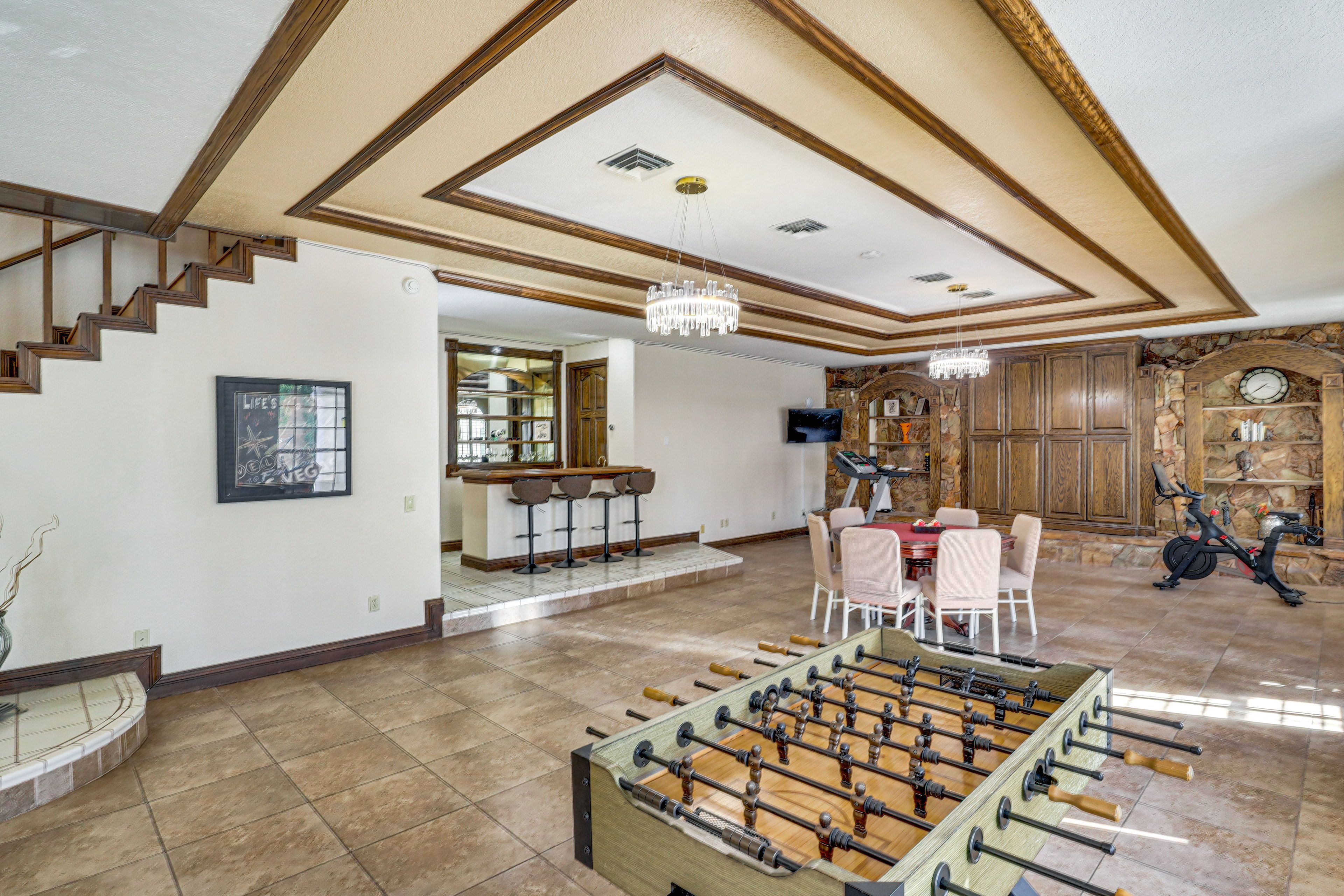 Game Room | Foosball Table | Exercise Bike | Poker Table | Bar | 1st Floor