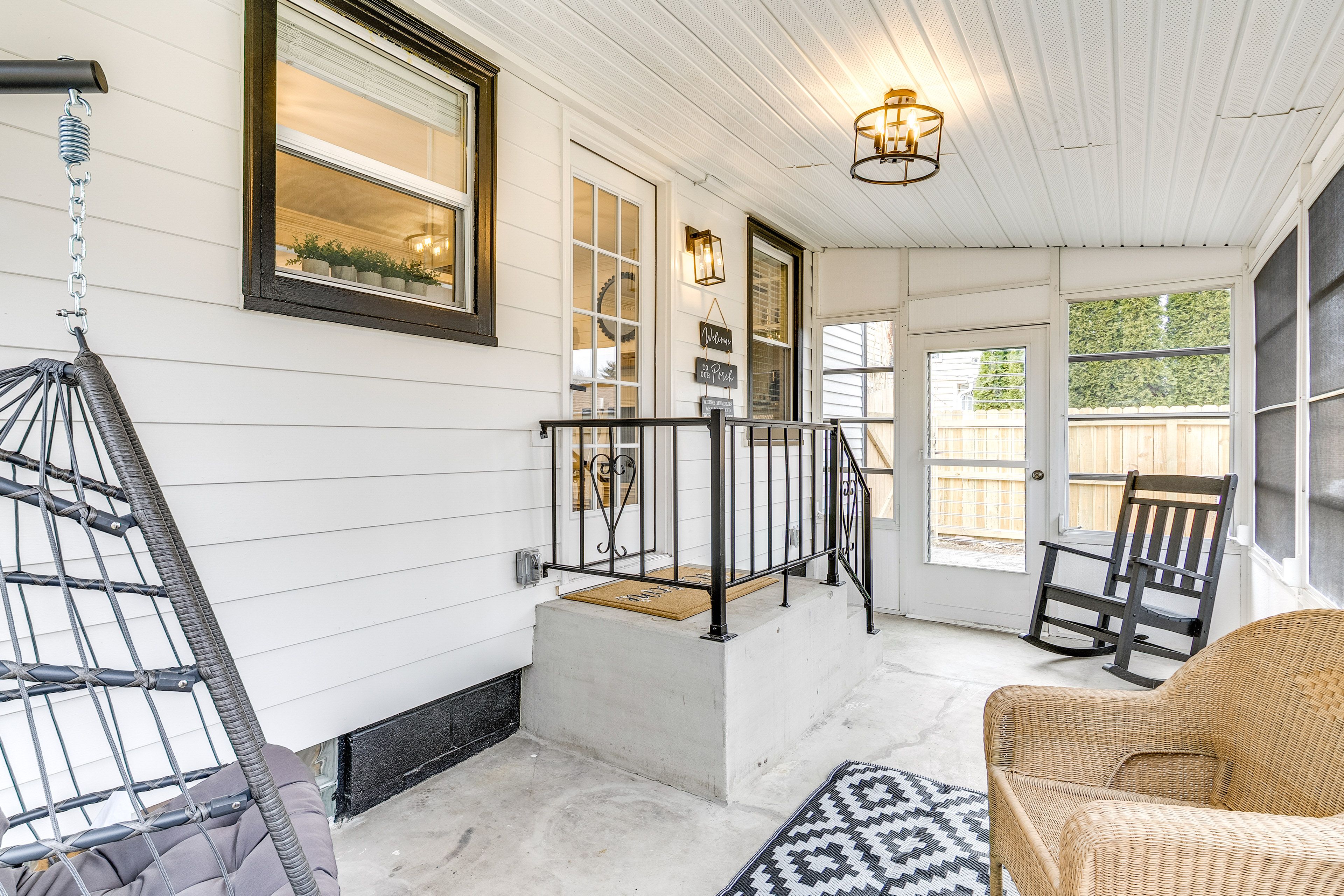 Screened-In Patio | Lounge Seating