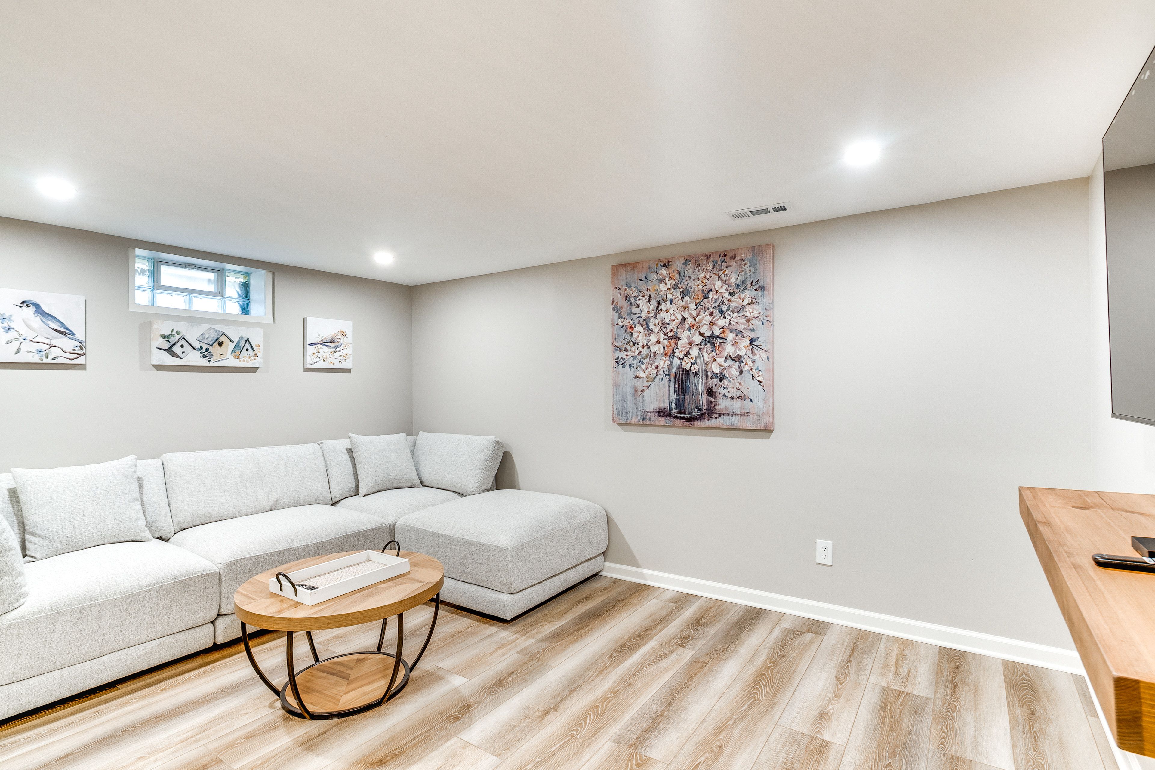Family Room | Smart TV | Twin Daybed | Workstation | Lower Level