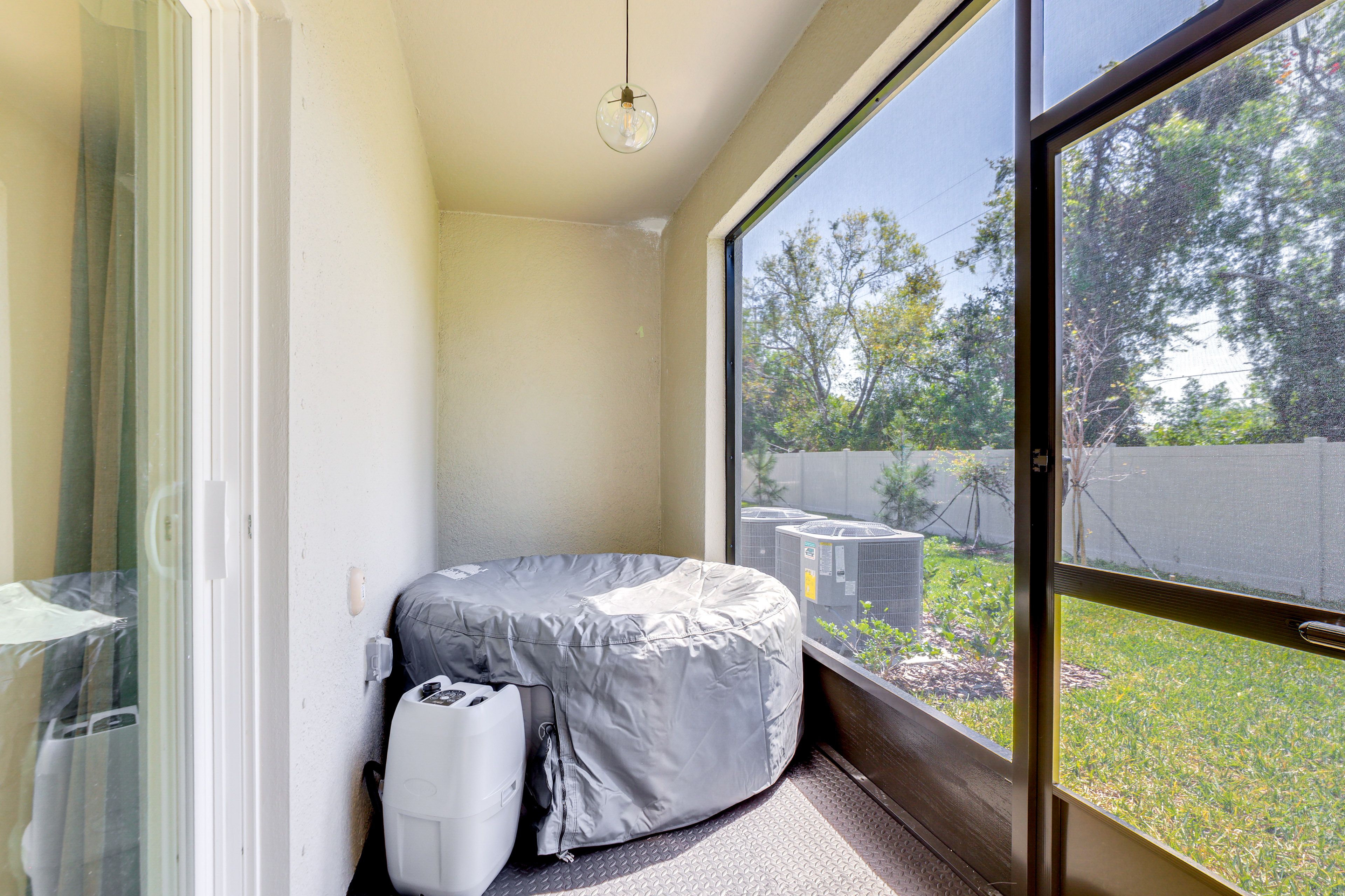 Screened Porch | Inflatable Hot Tub