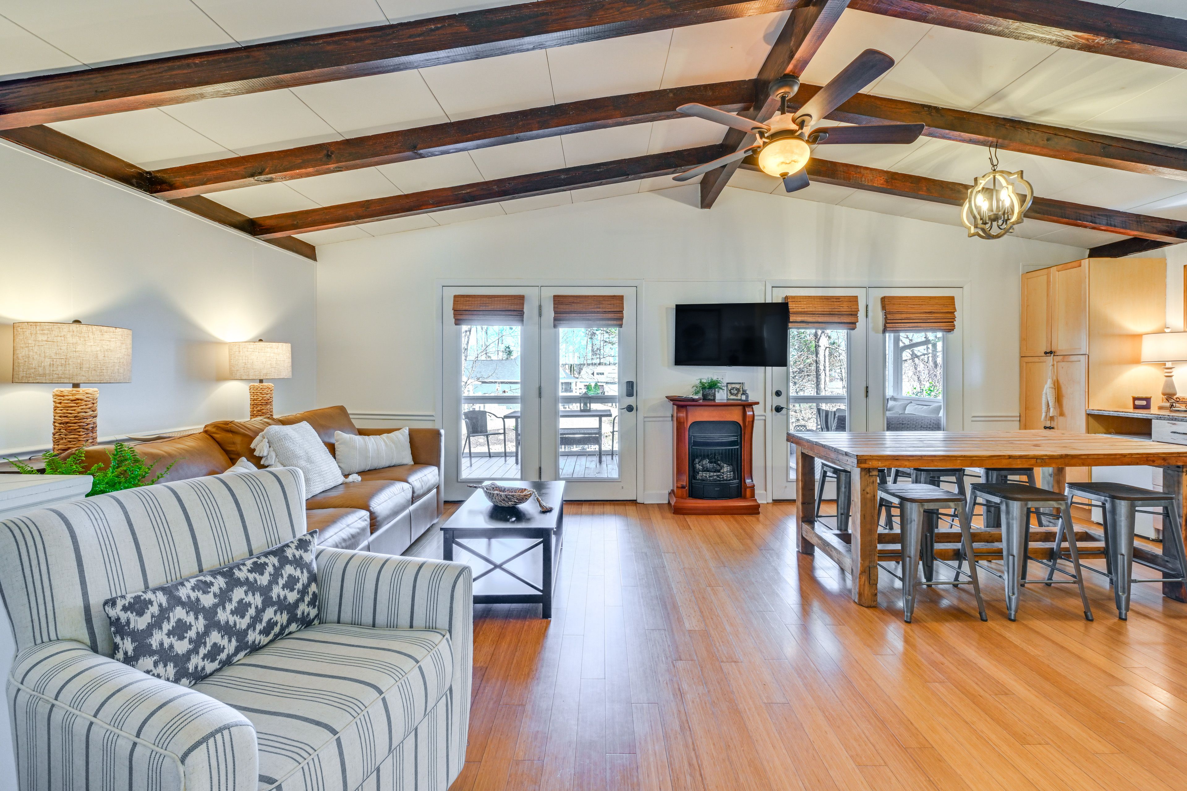 Living Room | 2-Story Home | Central A/C & Heating | Smart TV w/ Cable