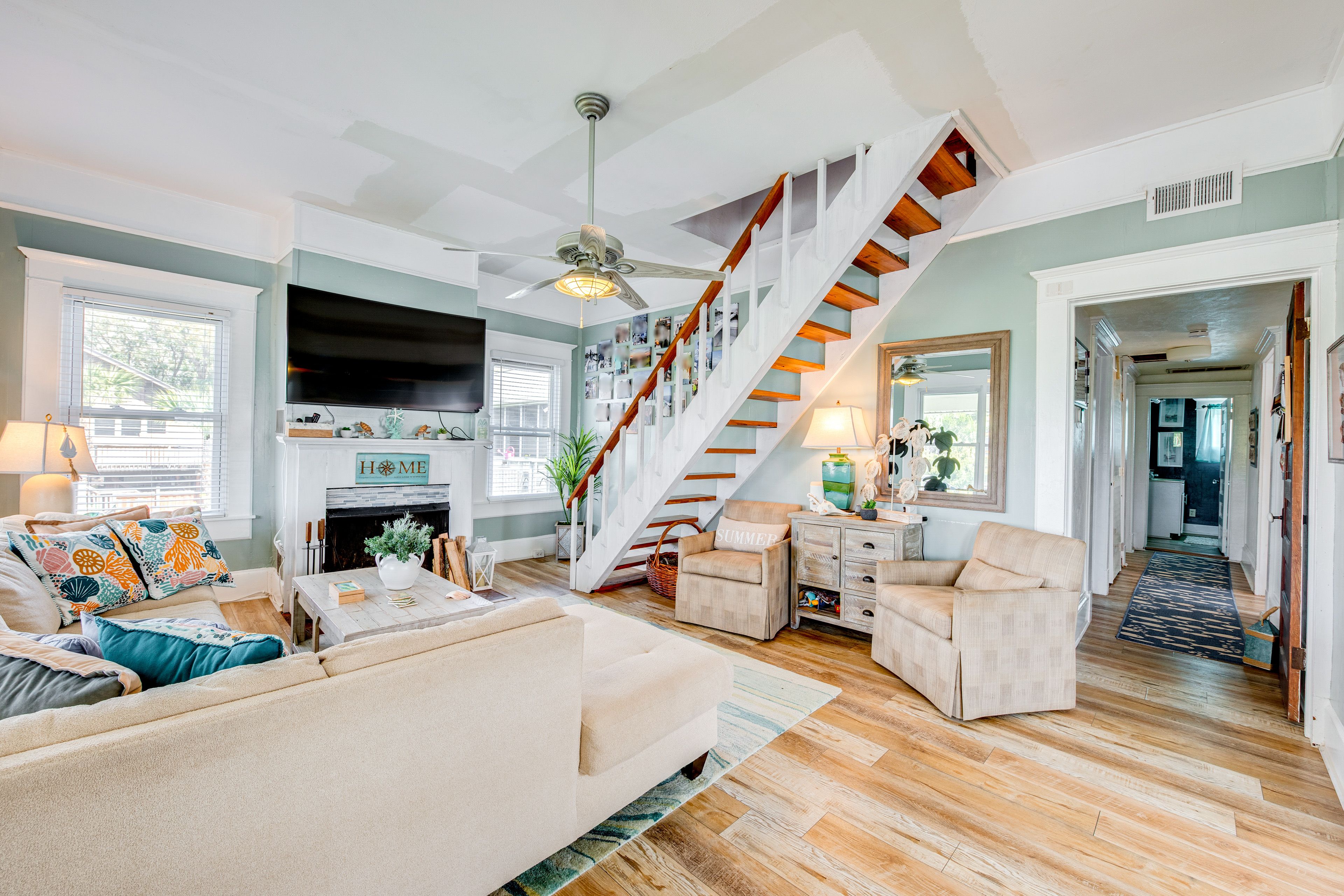 Living Room | 1st Floor | Central A/C & Heating | Smart TV