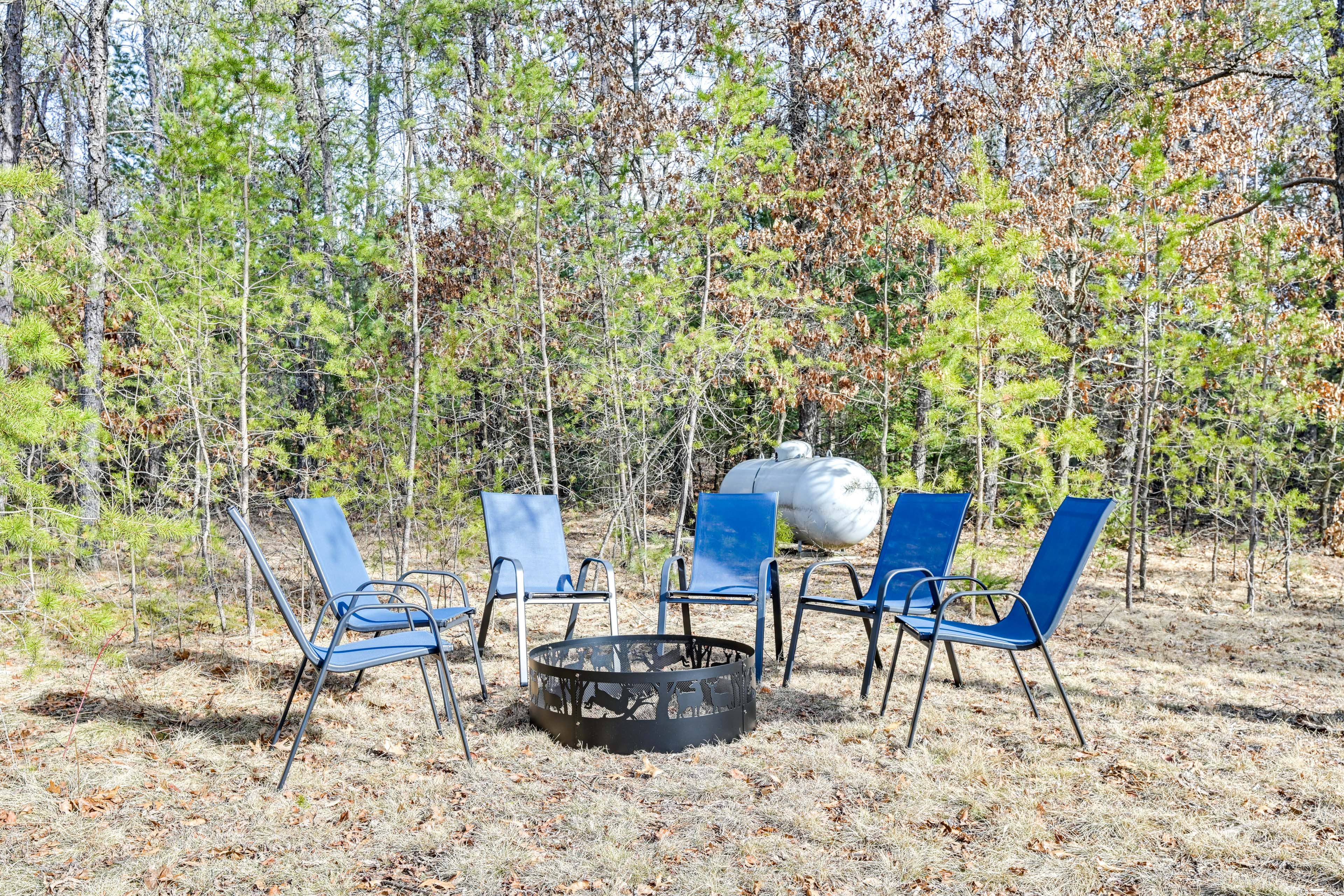 Yard | Fire Pit | Charcoal Grill | Single-Story Cabin