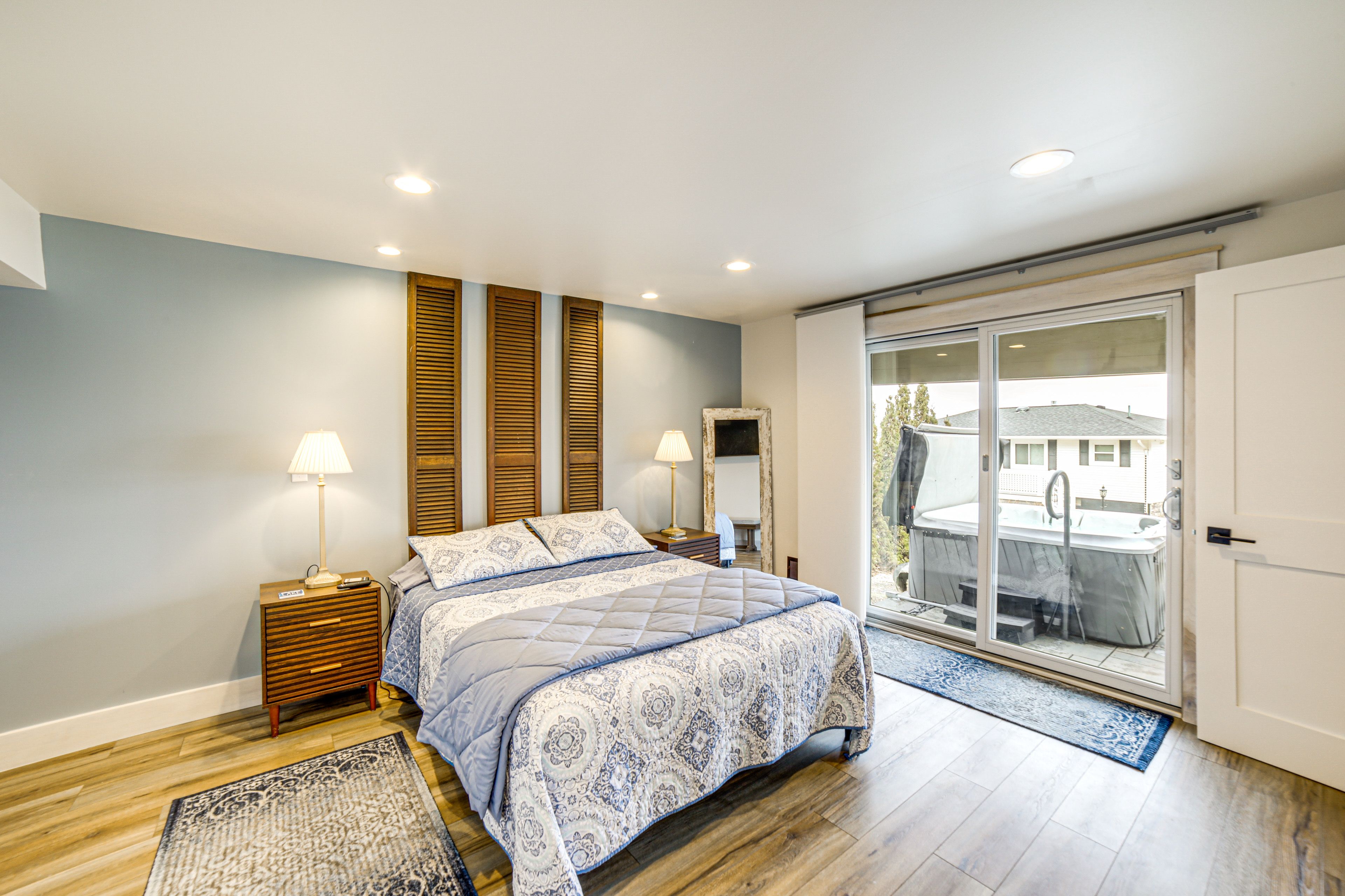 Bedroom | Queen Bed | Patio Access | Smart TV