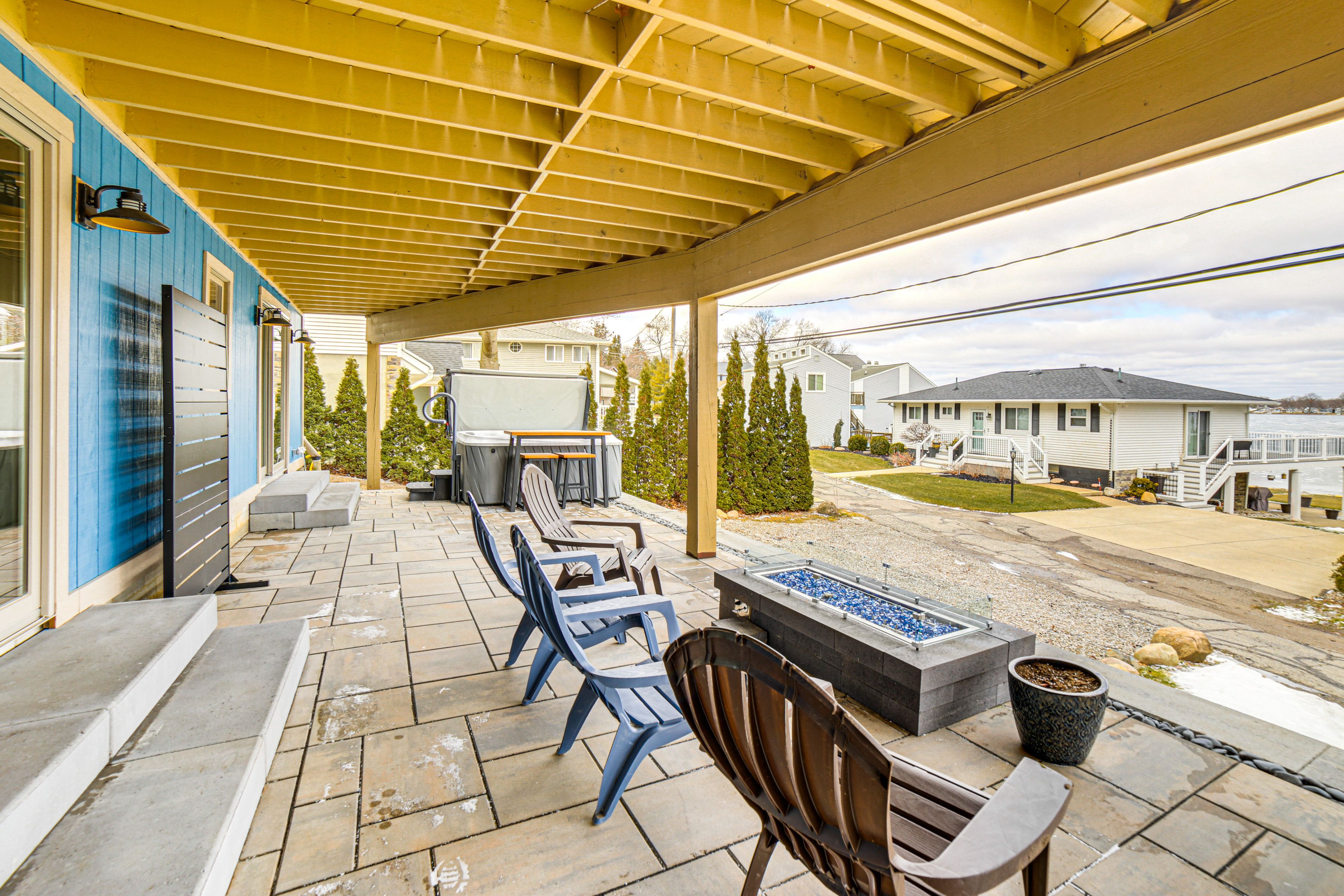 Clarklake Vacation Rental | 1BR | 1BA | Steps Required | 800 Sq Ft