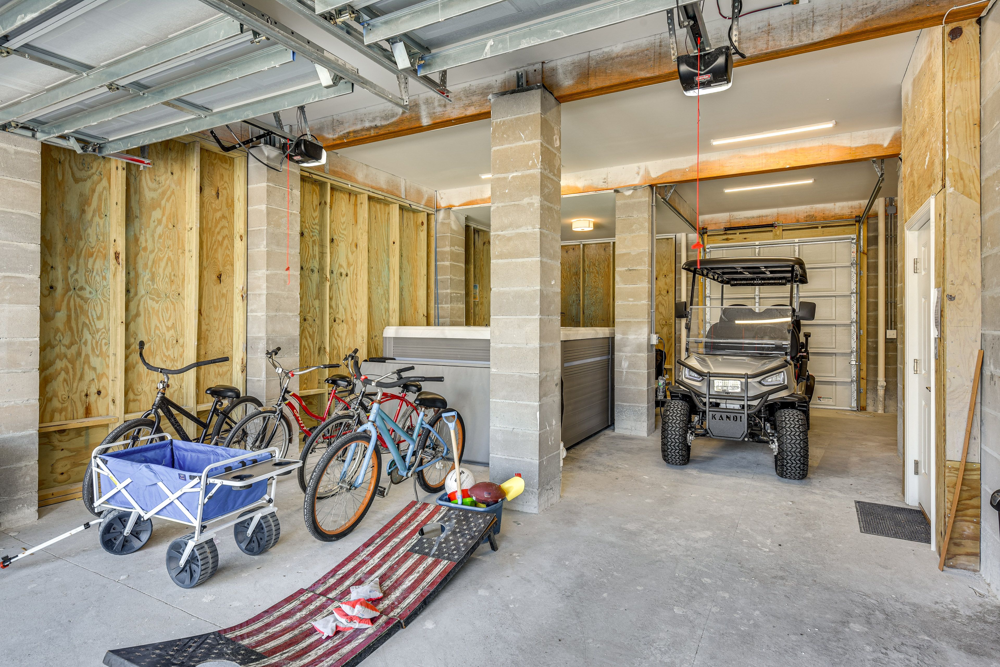 Garage | 1st Floor | Beach Chairs & Bikes Provided