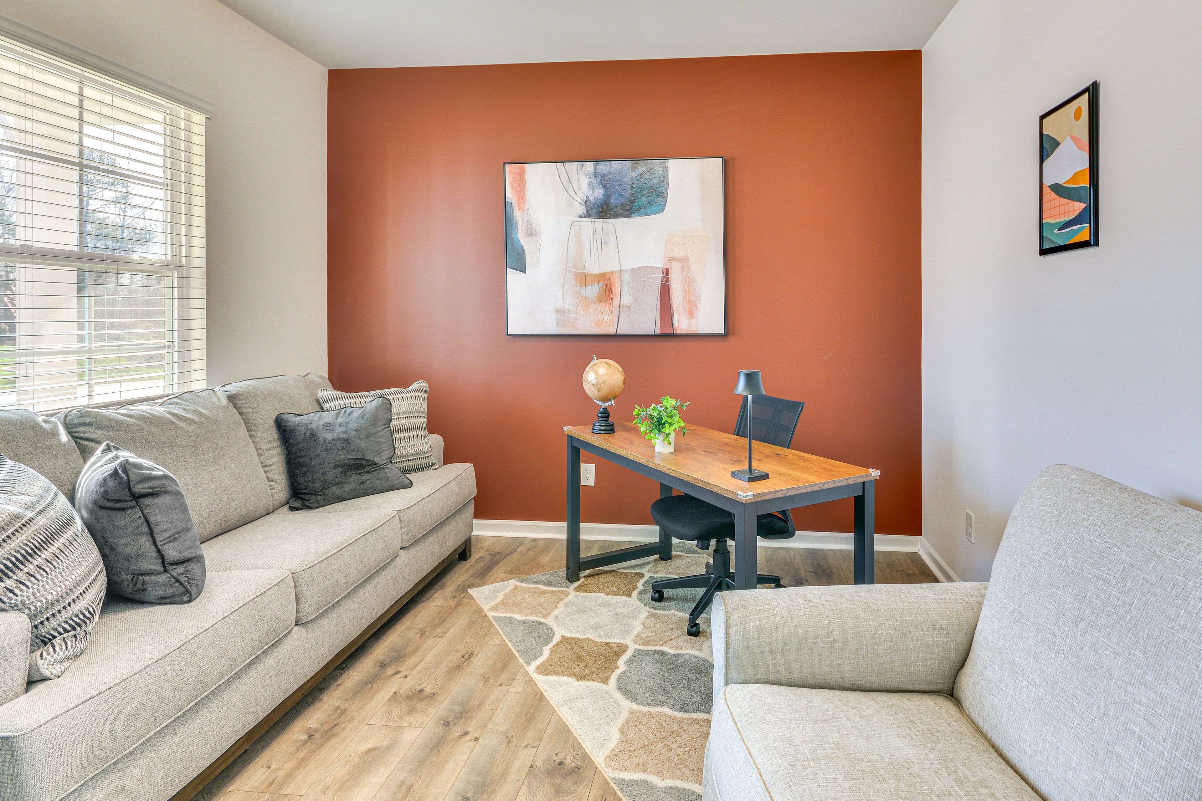 Office | Laptop-Friendly Workspace | Sleeper Sofa | 1st Floor