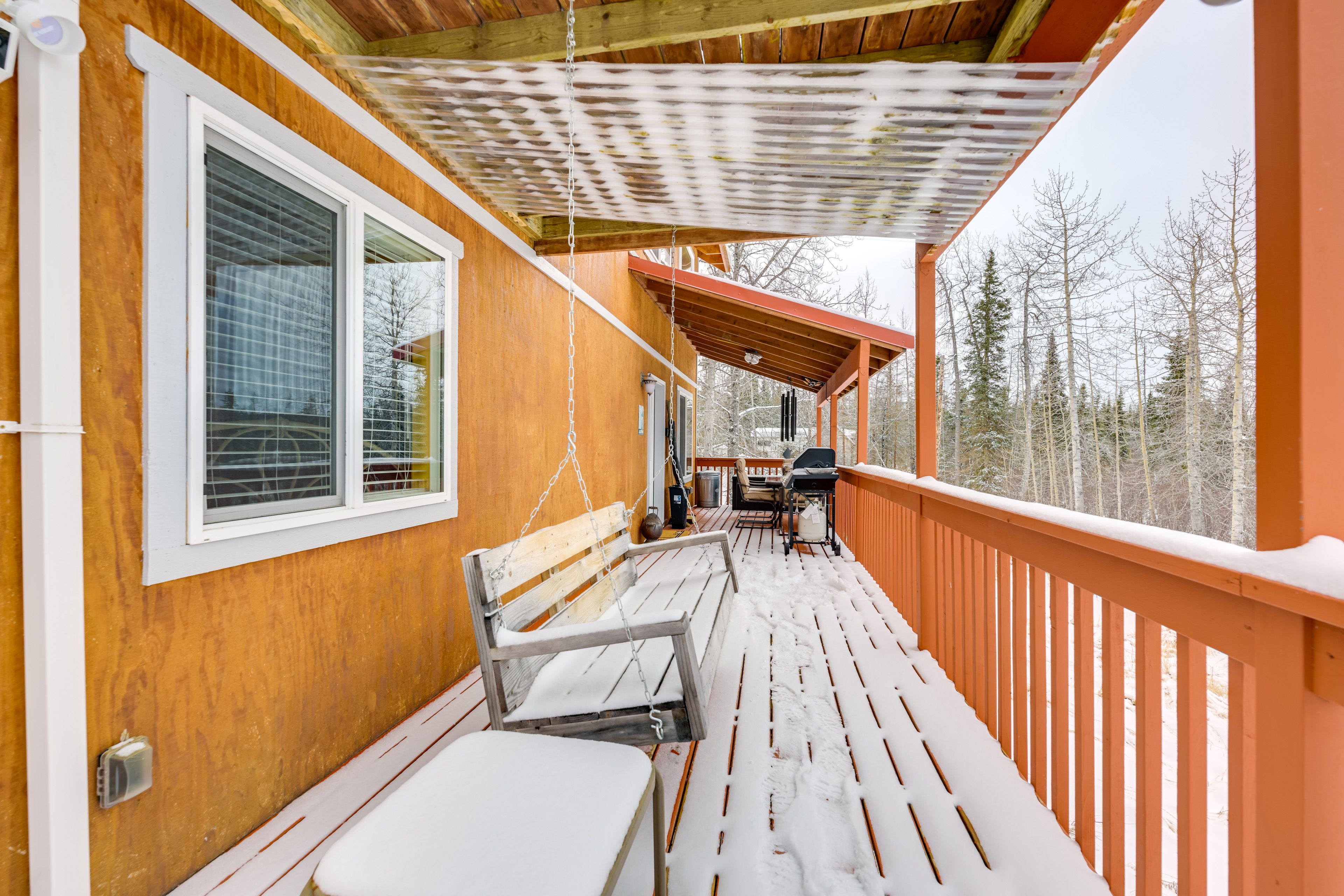 Kasilof Vacation Rental | 3BR | 2BA | 1,550 Sq Ft | 7 Steps to Enter