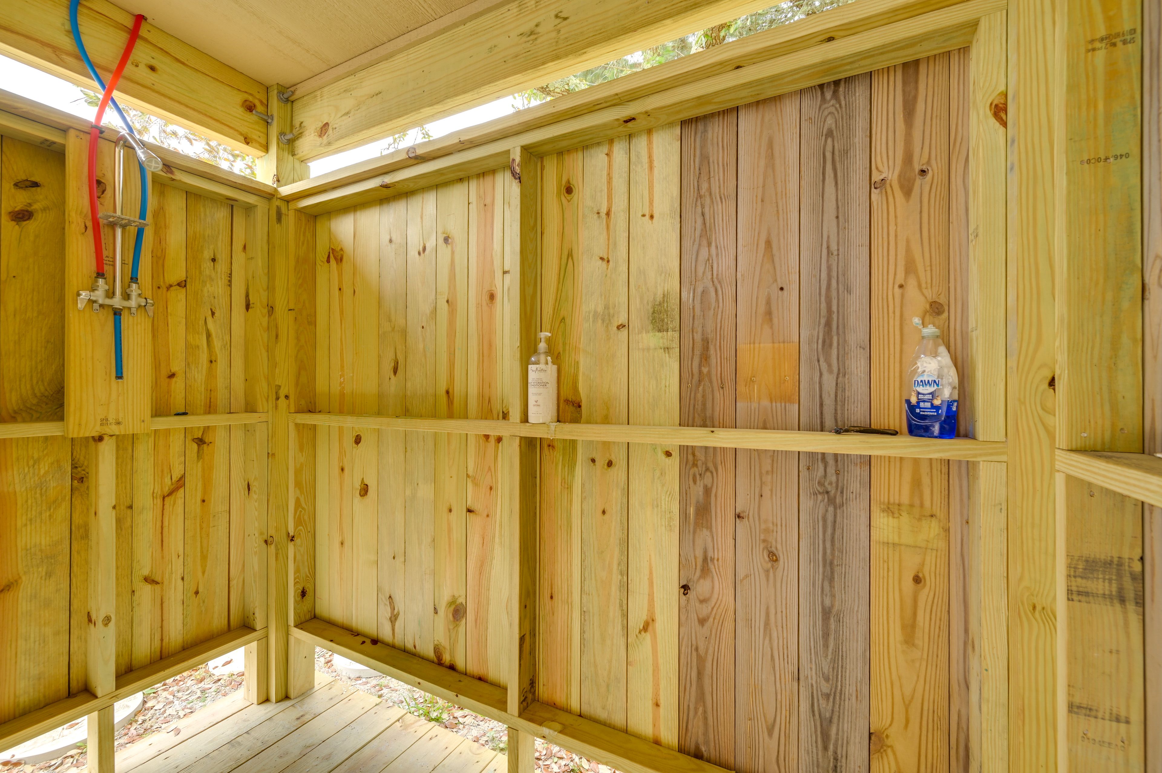 Shared Outdoor Shower