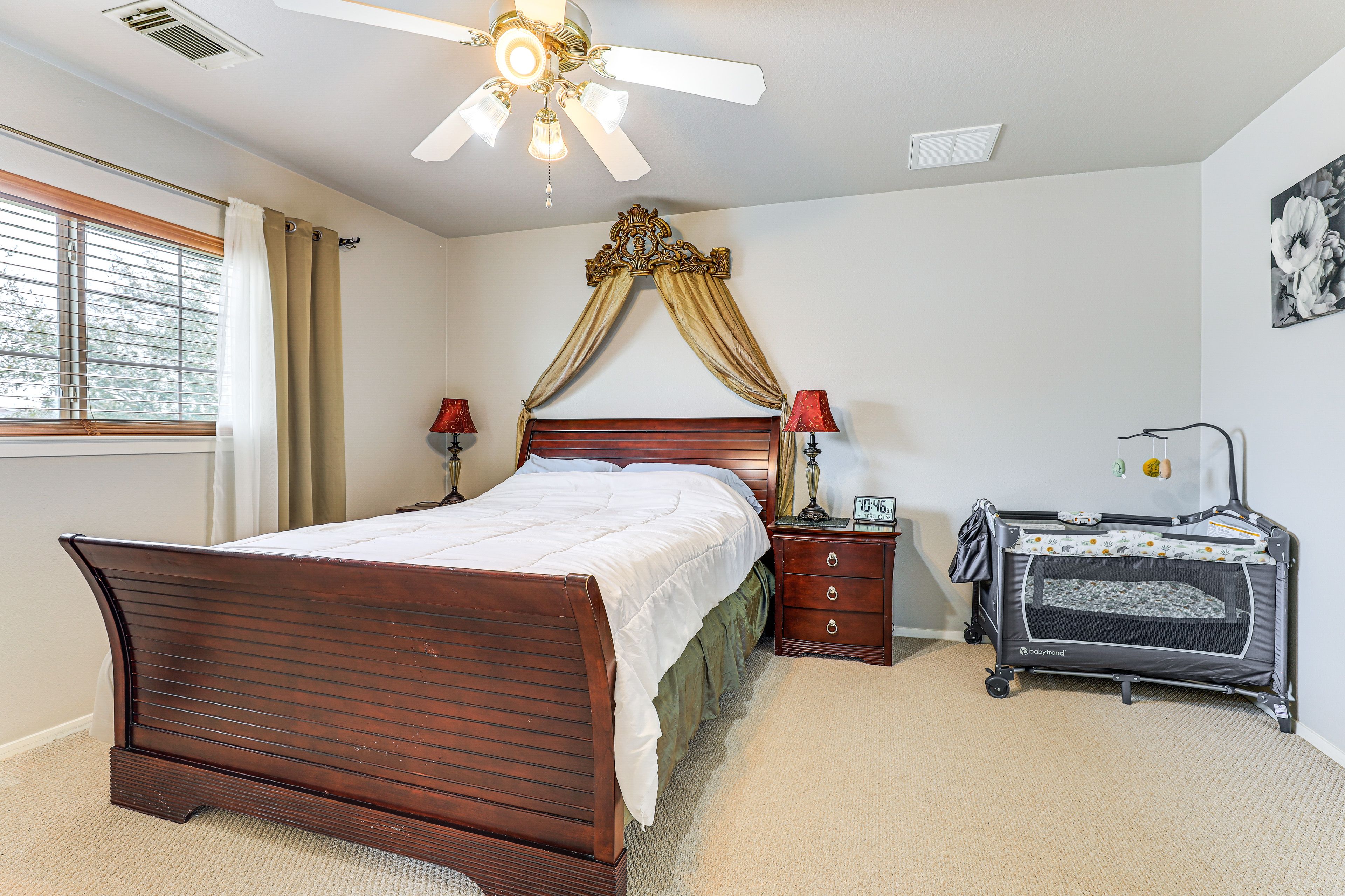 Bedroom 1 | Queen Bed | Portable Crib | 2nd Floor