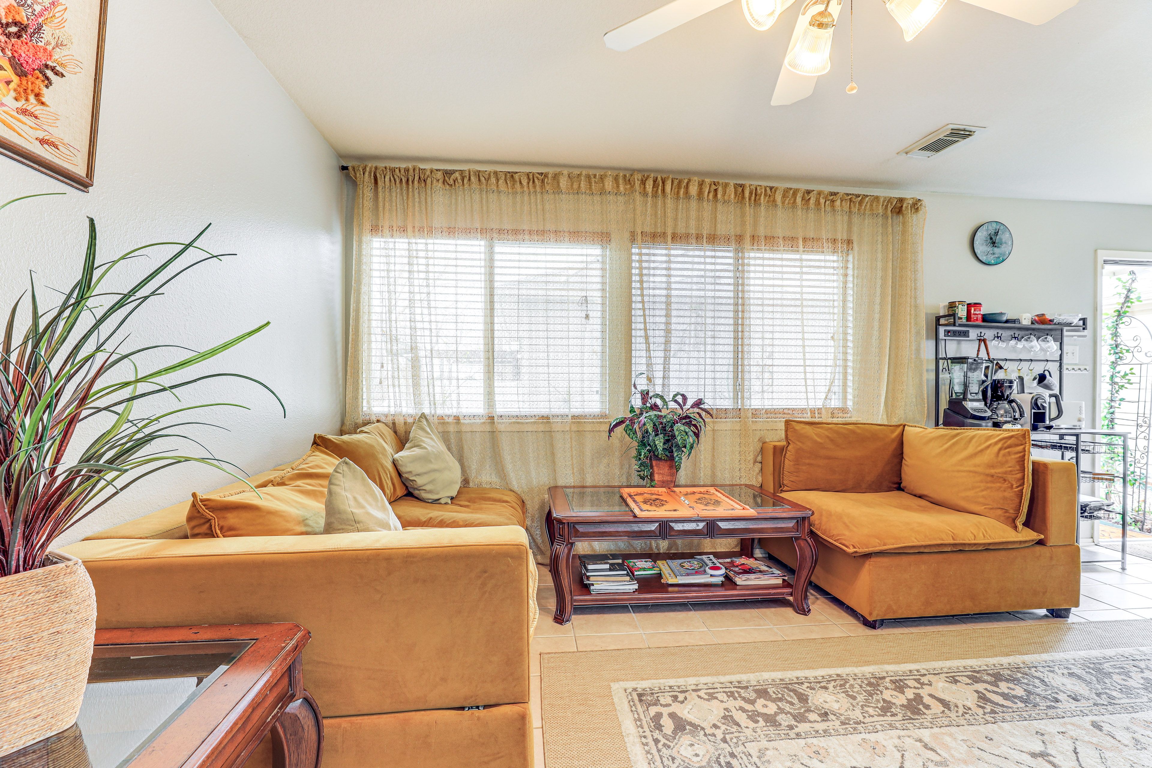 Living Room | Free WiFi | Central A/C & Heat | 1st Floor