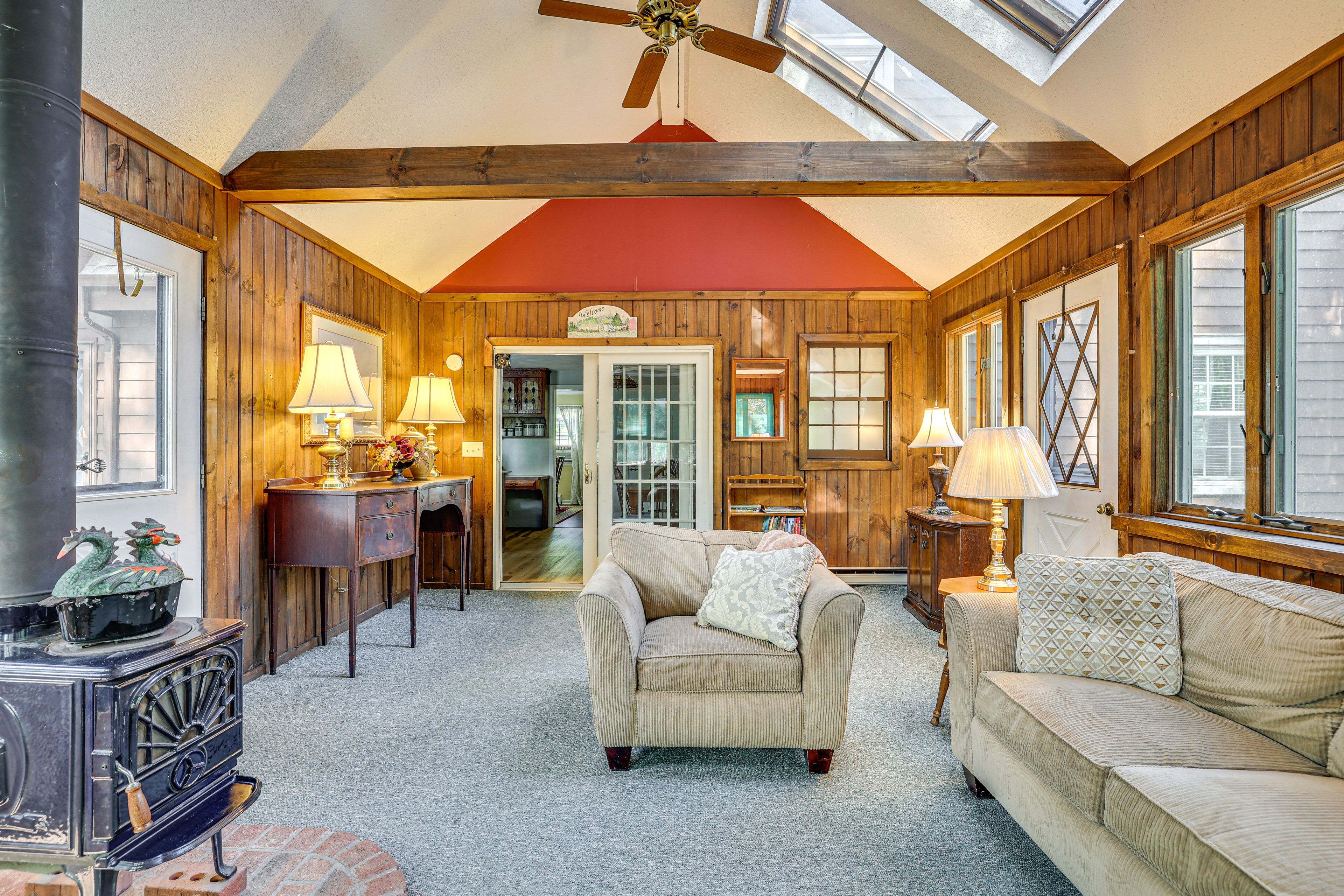 Sunroom | 1st Floor | Wood-Burning Stove