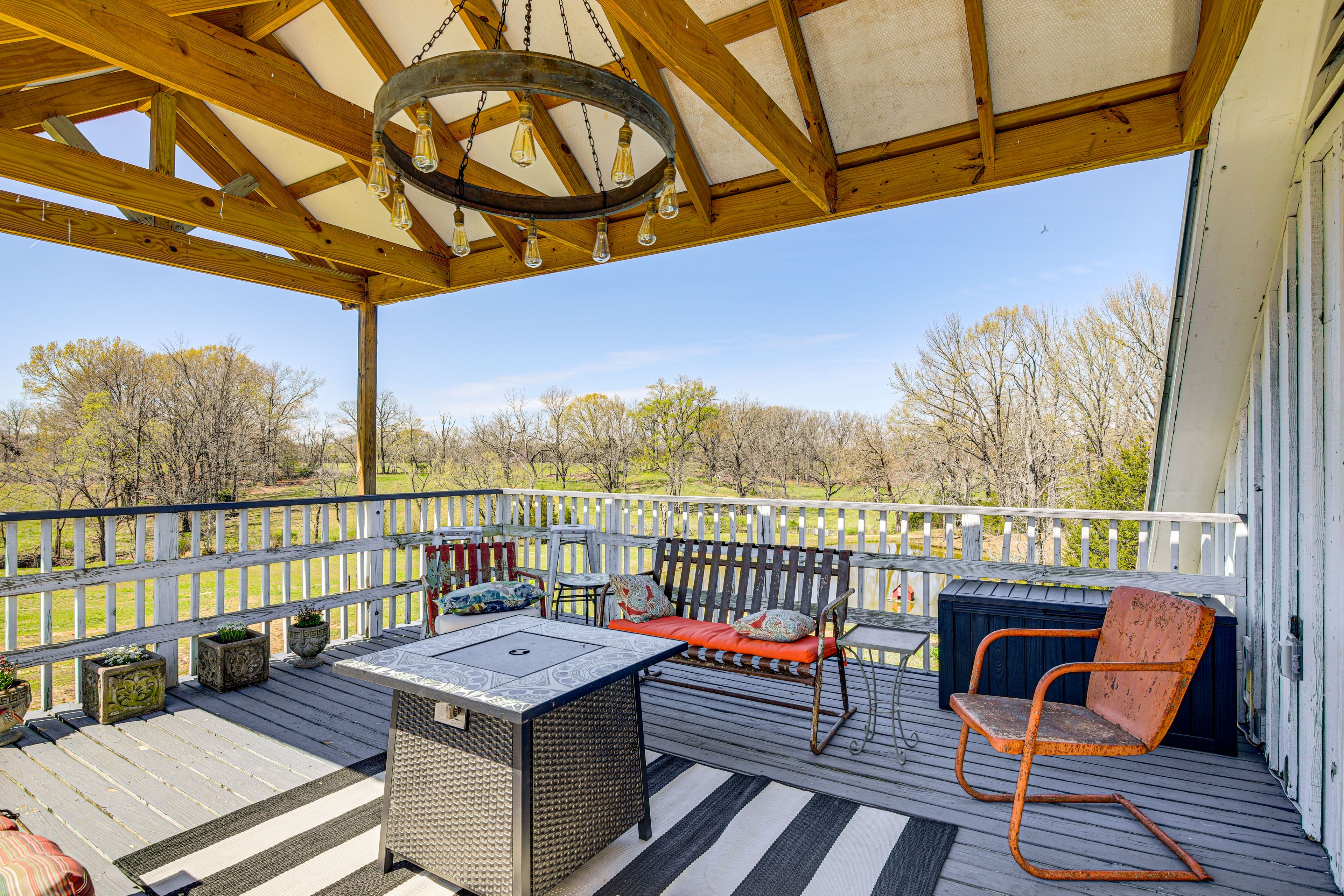 Covered Deck | Fire Pit