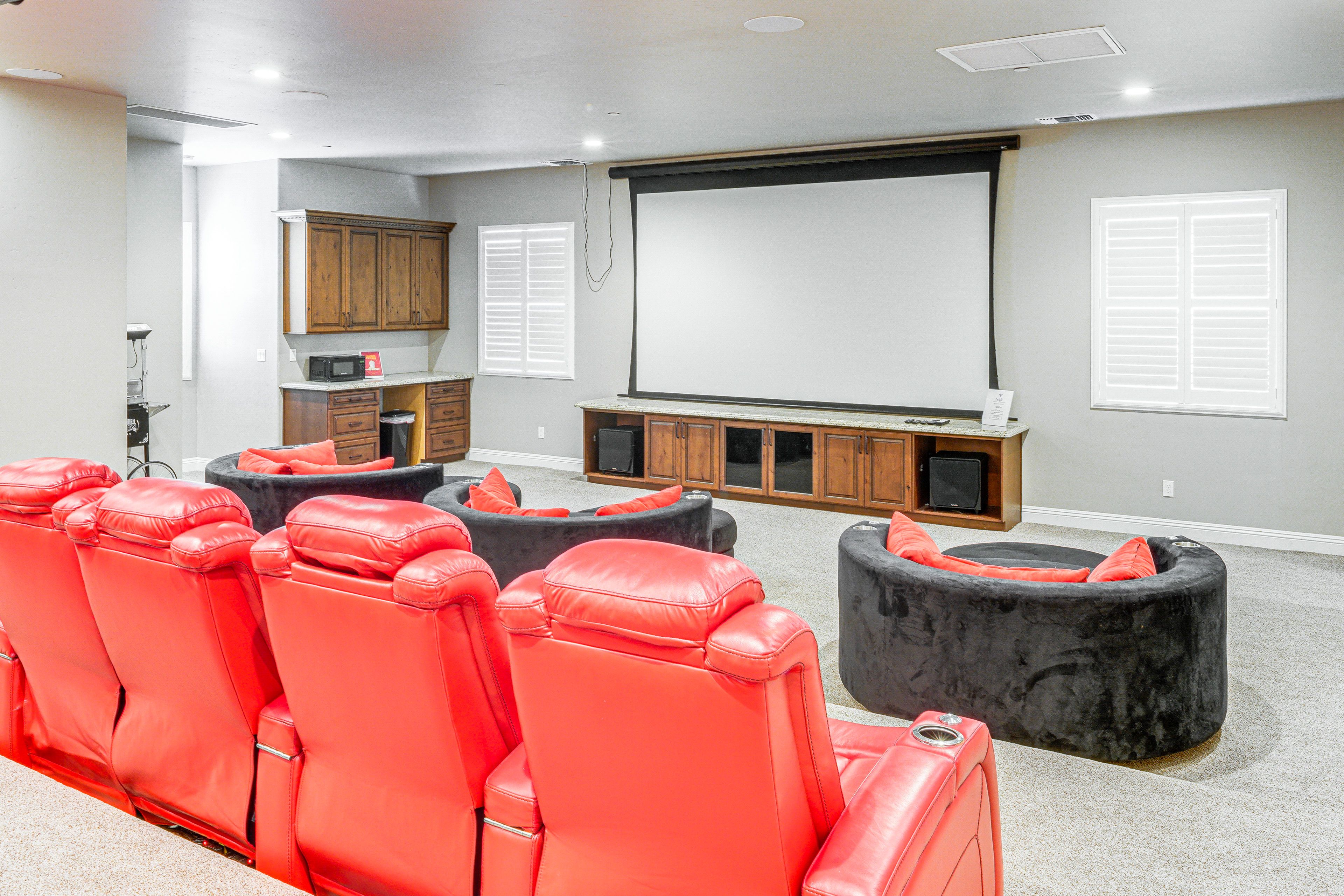 Home Theater | Upper Level | Projector Screen