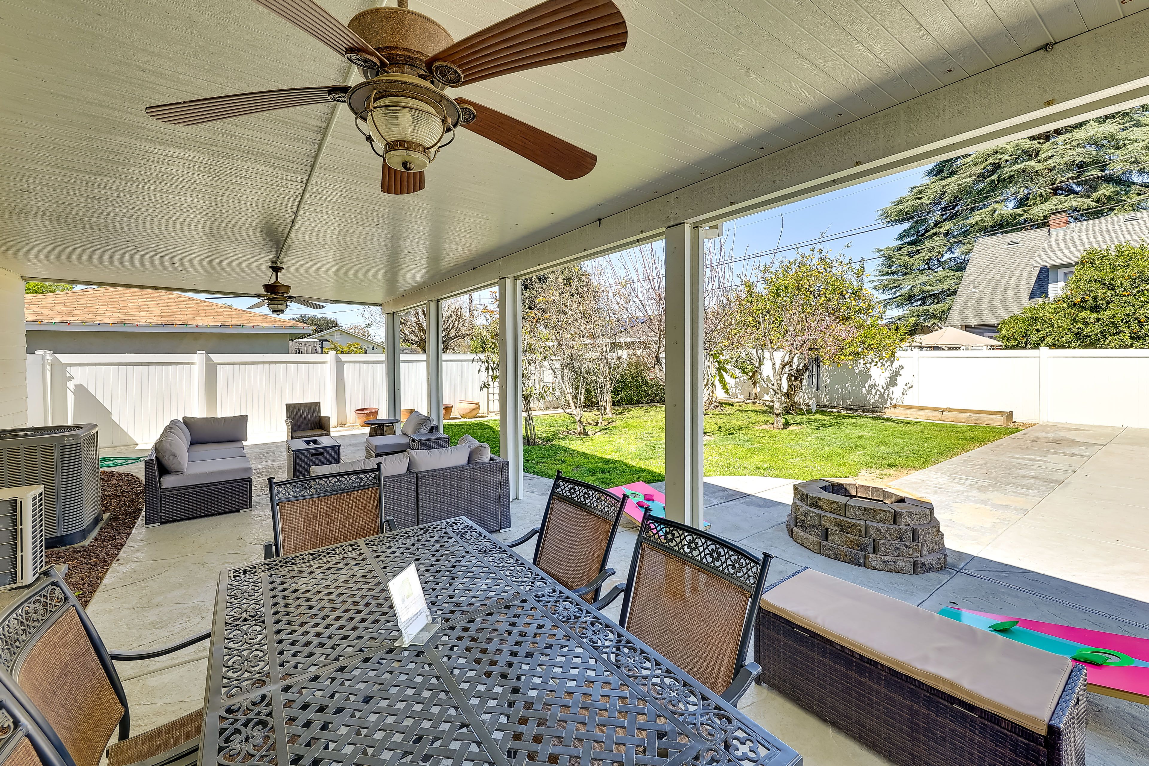 Covered Patio | Dining Areas | Fire Pit