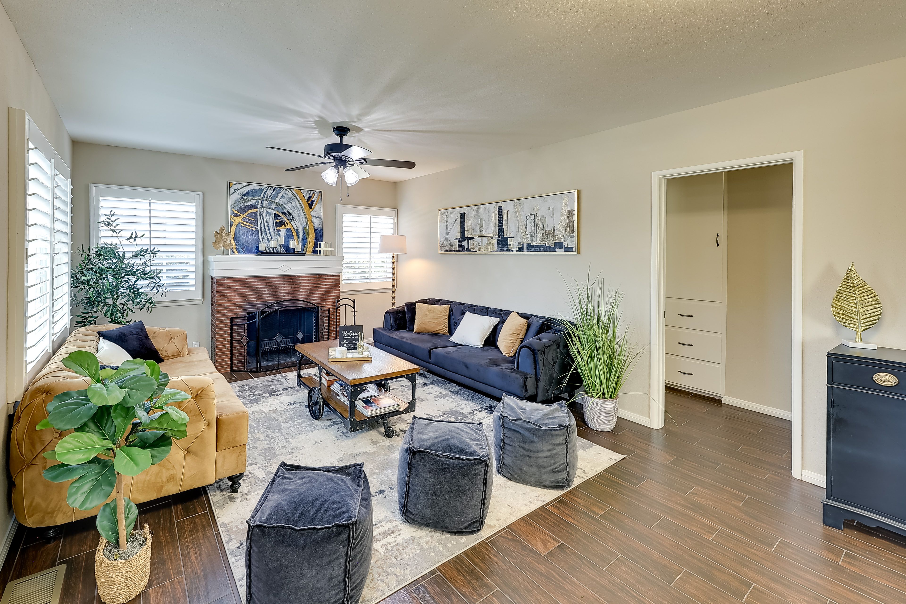 Living Room | Multi-Level Home | Central A/C & Heating