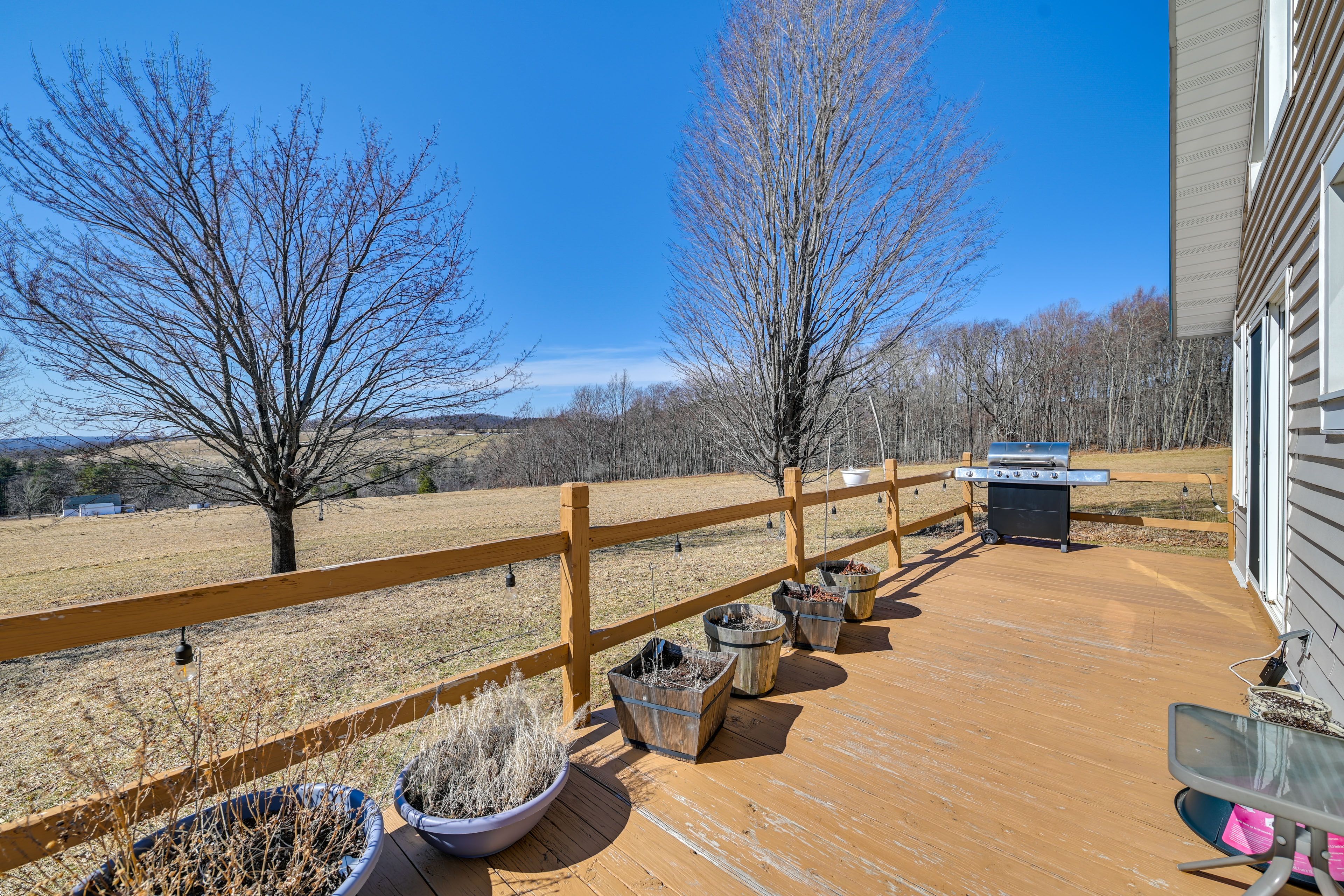 Deck | Gas Grill | Mountain Views