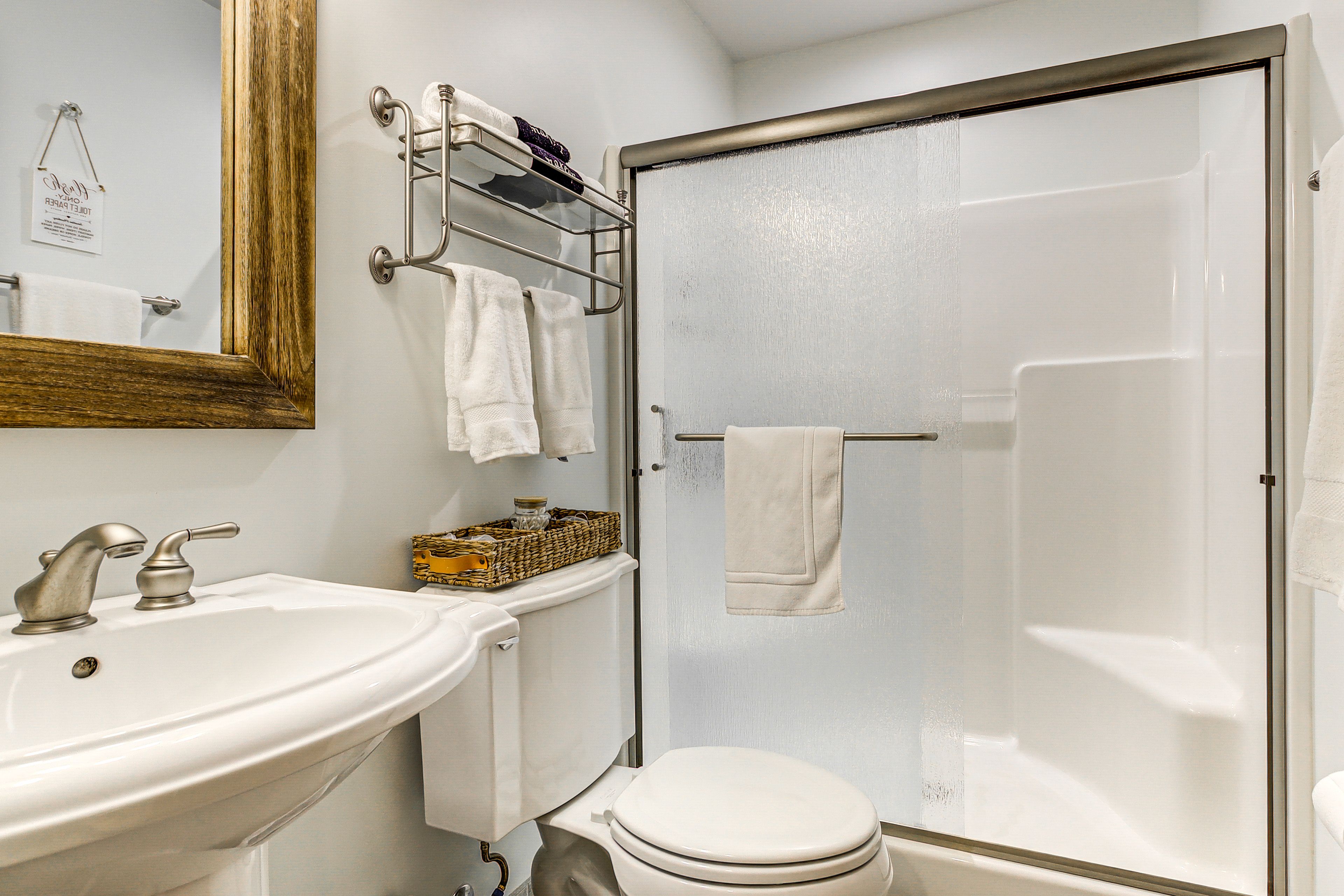 Bathroom | Towels Provided | 1st Floor