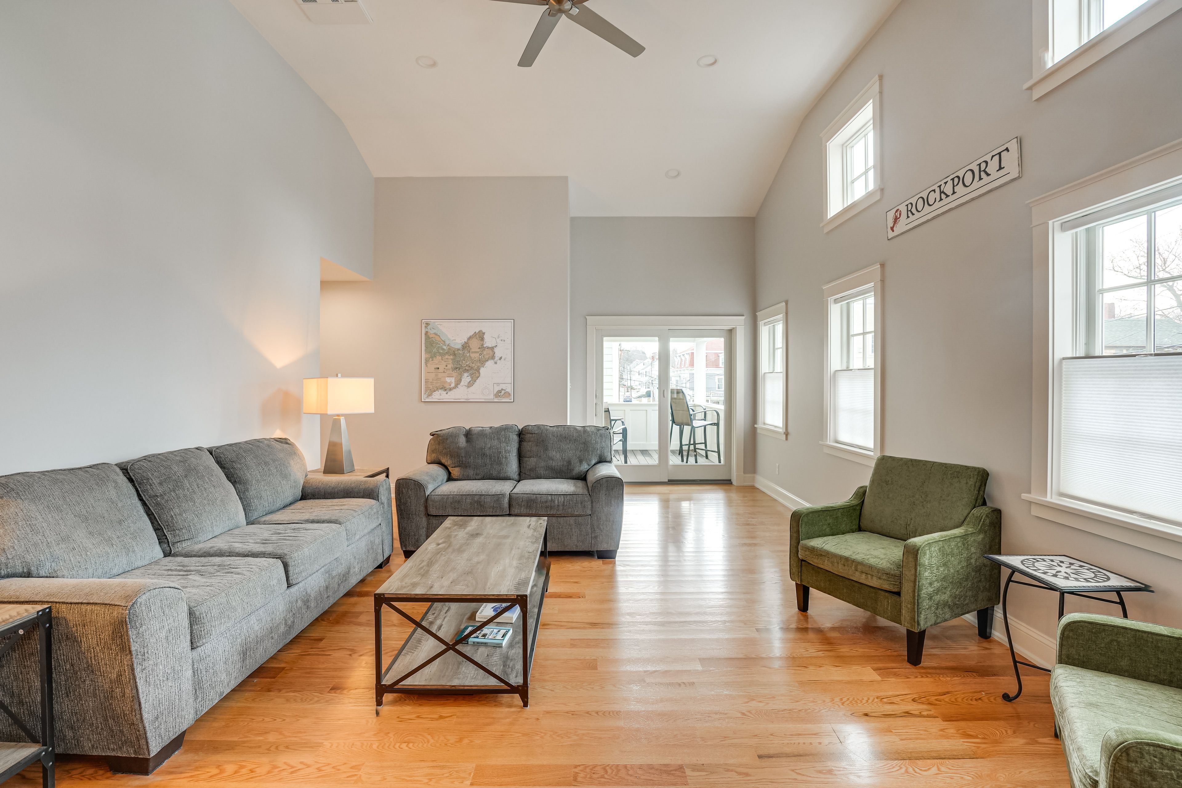 Living Room | 2-Story Townhome | Central A/C & Heat